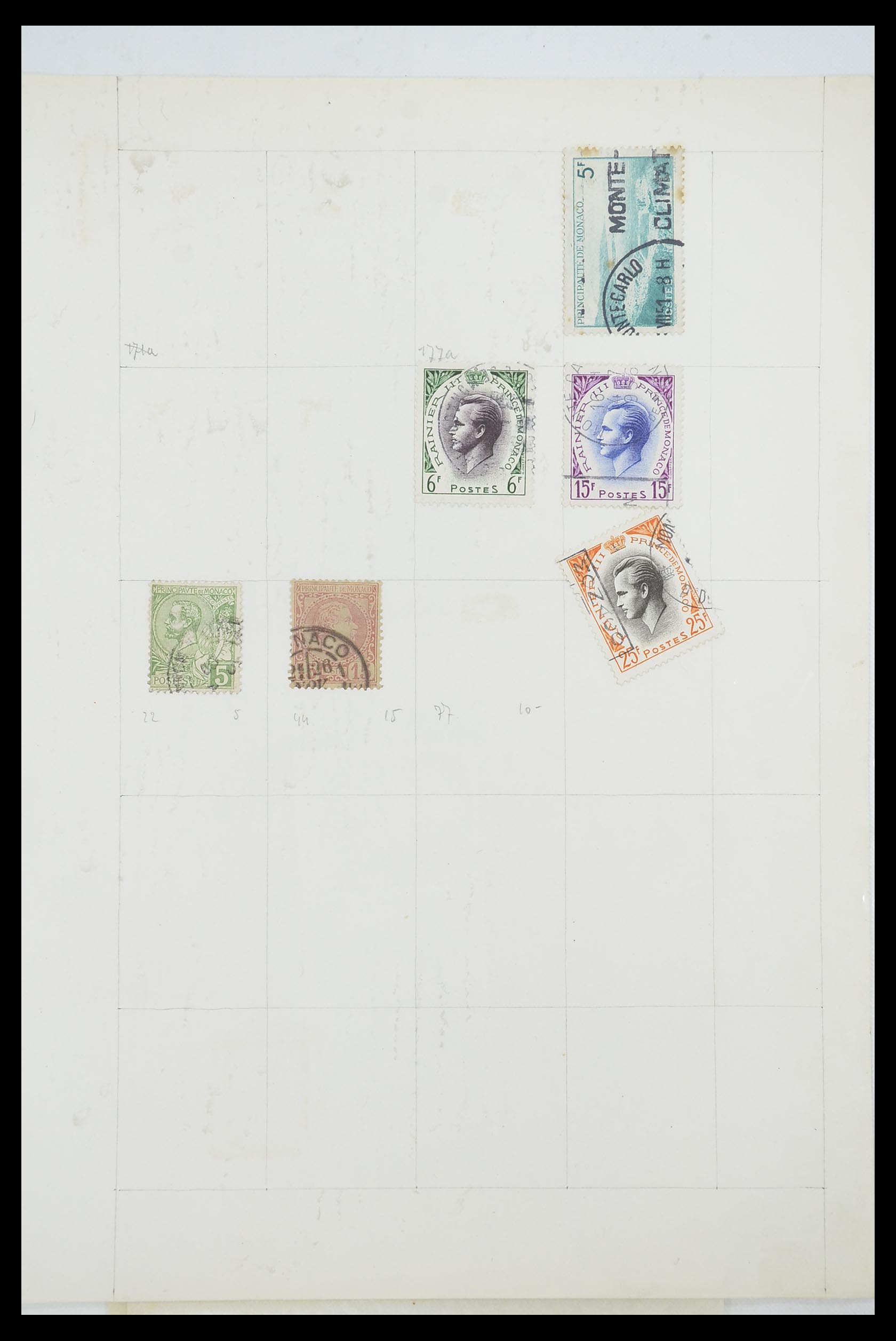 33792 045 - Postzegelverzameling 33792 Monaco 1885-1950.