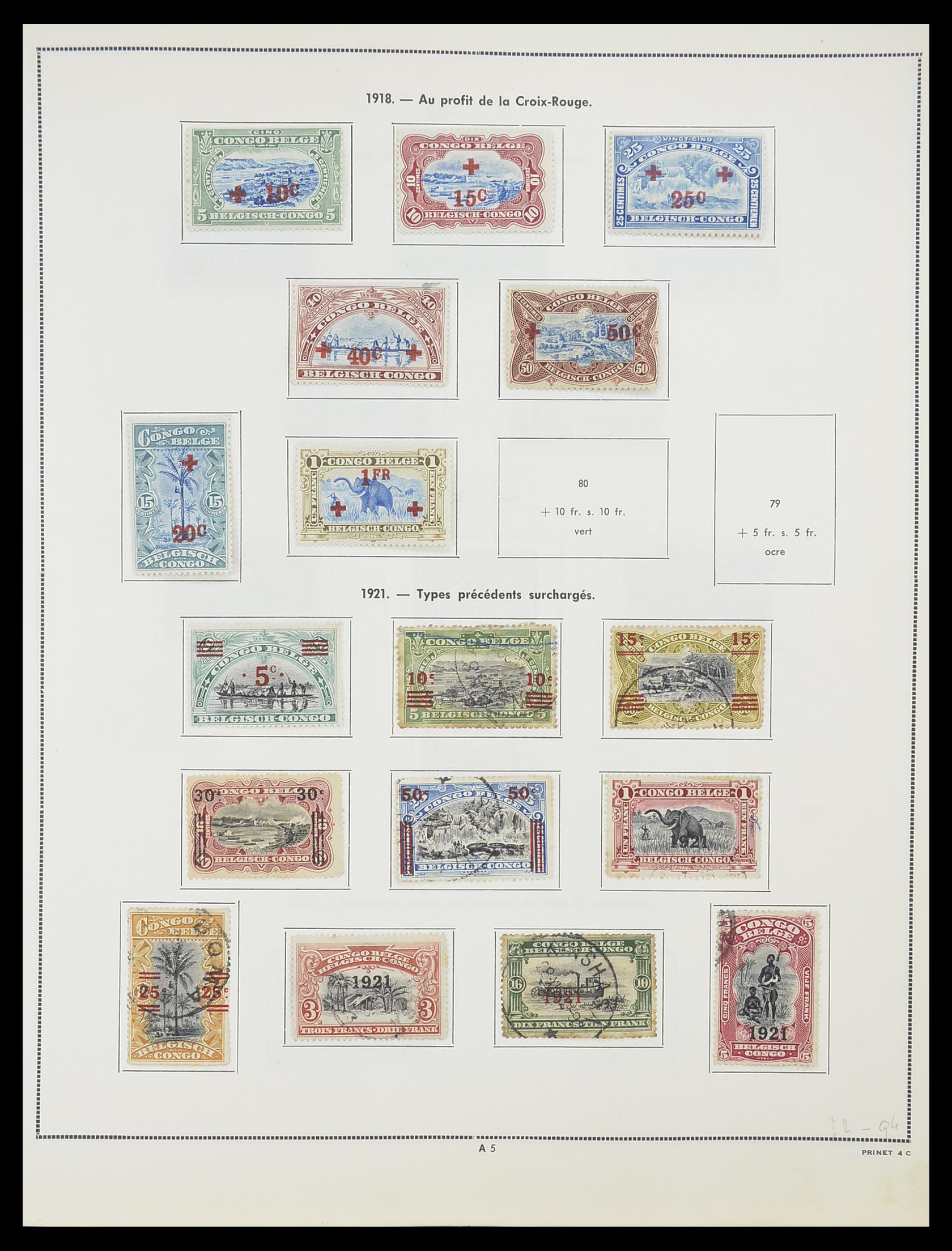 33797 005 - Postzegelverzameling 33797 Belgisch Congo 1886-1969.
