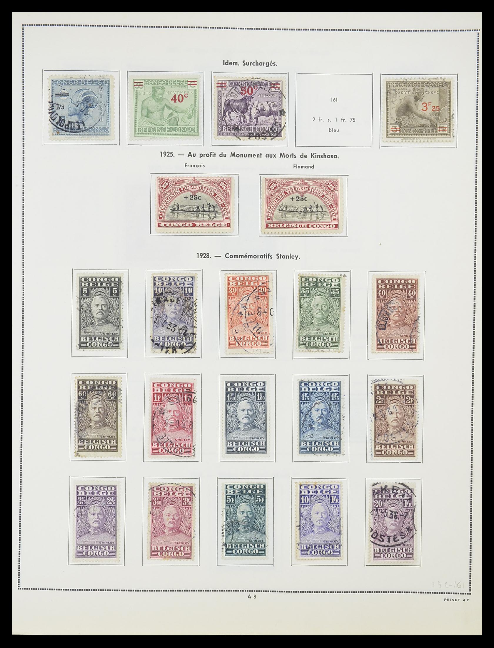 33797 008 - Postzegelverzameling 33797 Belgisch Congo 1886-1969.