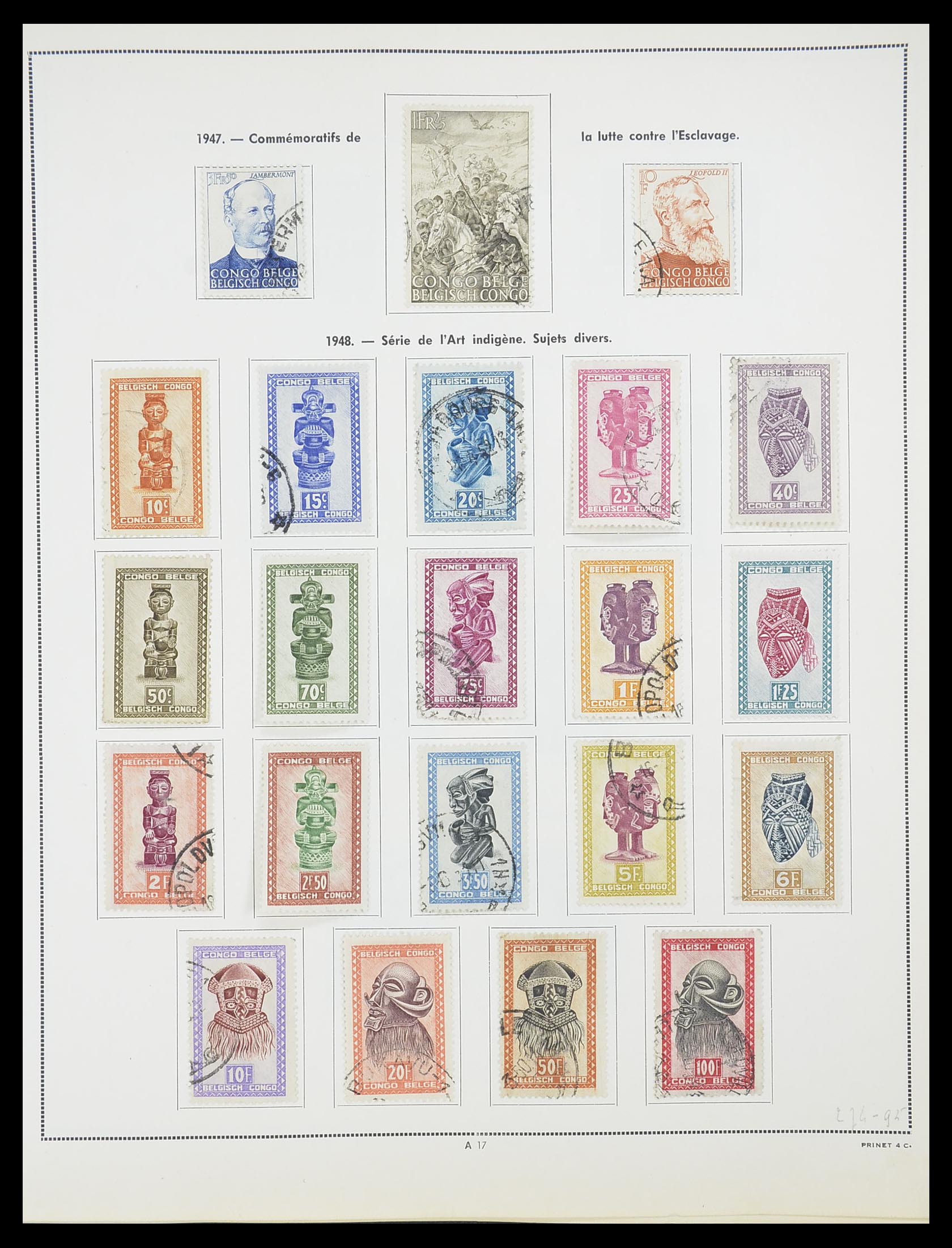 33797 017 - Stamp collection 33797 Belgian Congo 1886-1969.