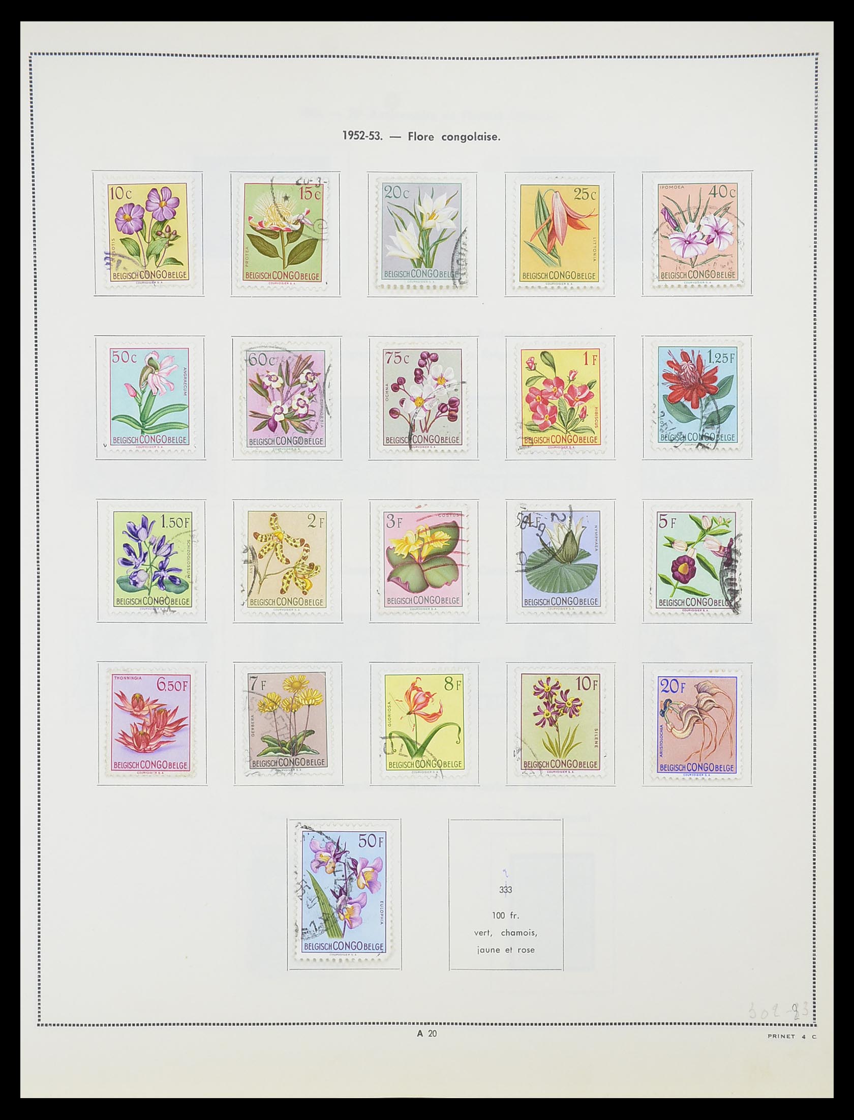 33797 020 - Postzegelverzameling 33797 Belgisch Congo 1886-1969.