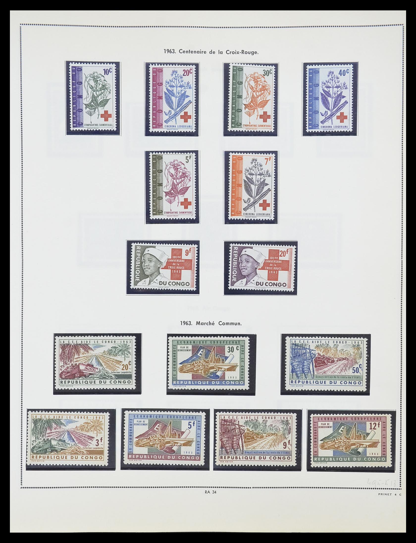 33797 033 - Stamp collection 33797 Belgian Congo 1886-1969.
