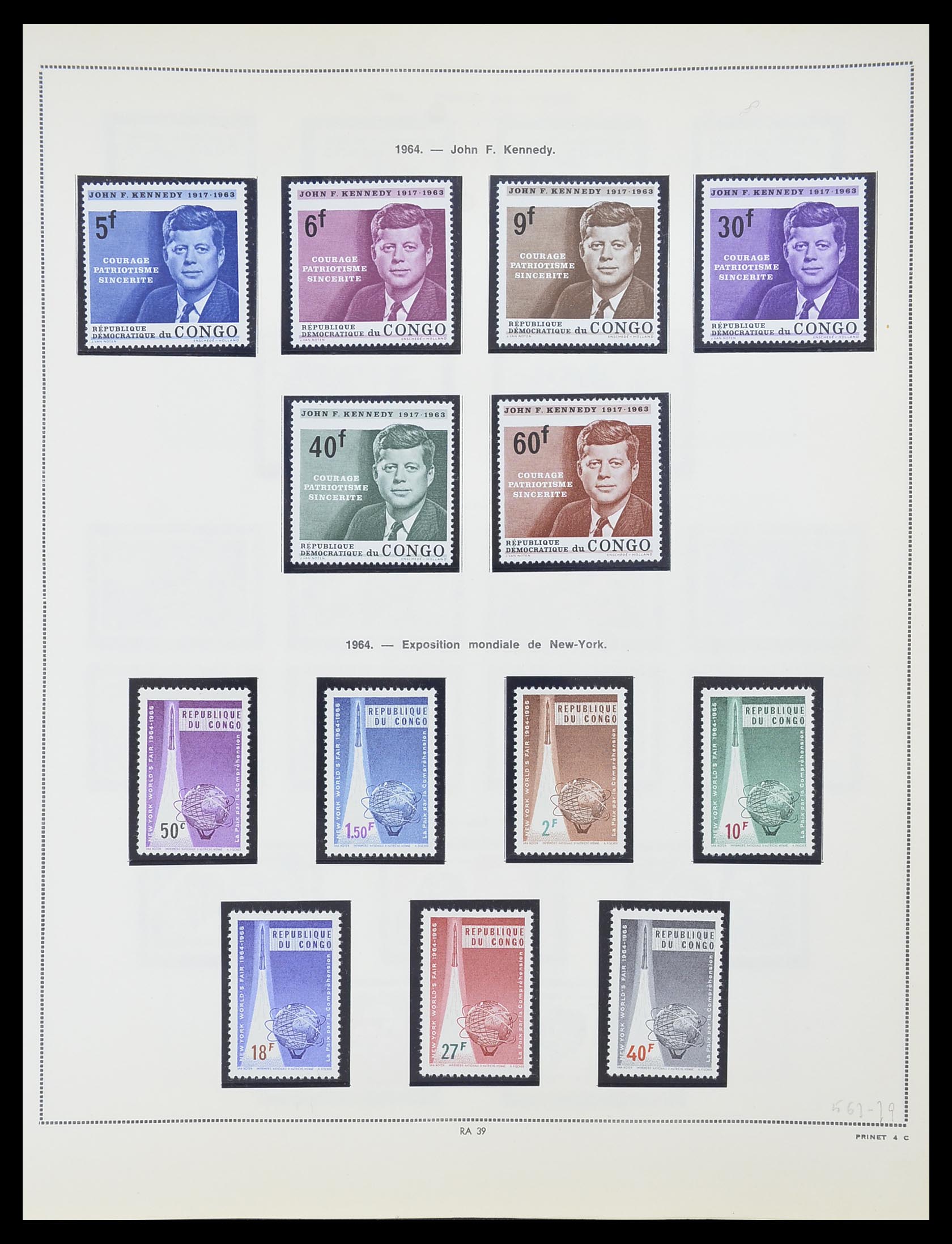 33797 037 - Stamp collection 33797 Belgian Congo 1886-1969.