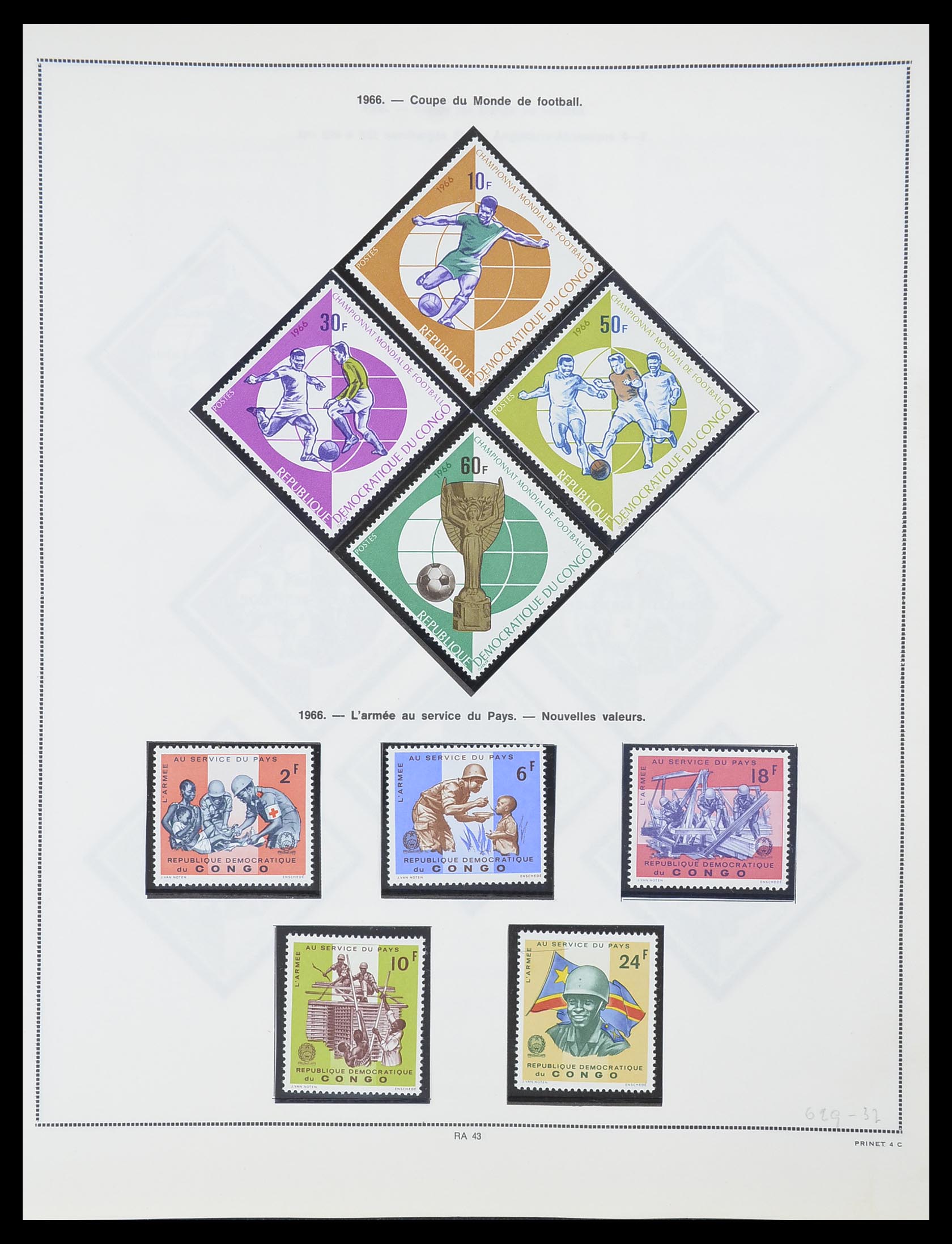 33797 041 - Postzegelverzameling 33797 Belgisch Congo 1886-1969.