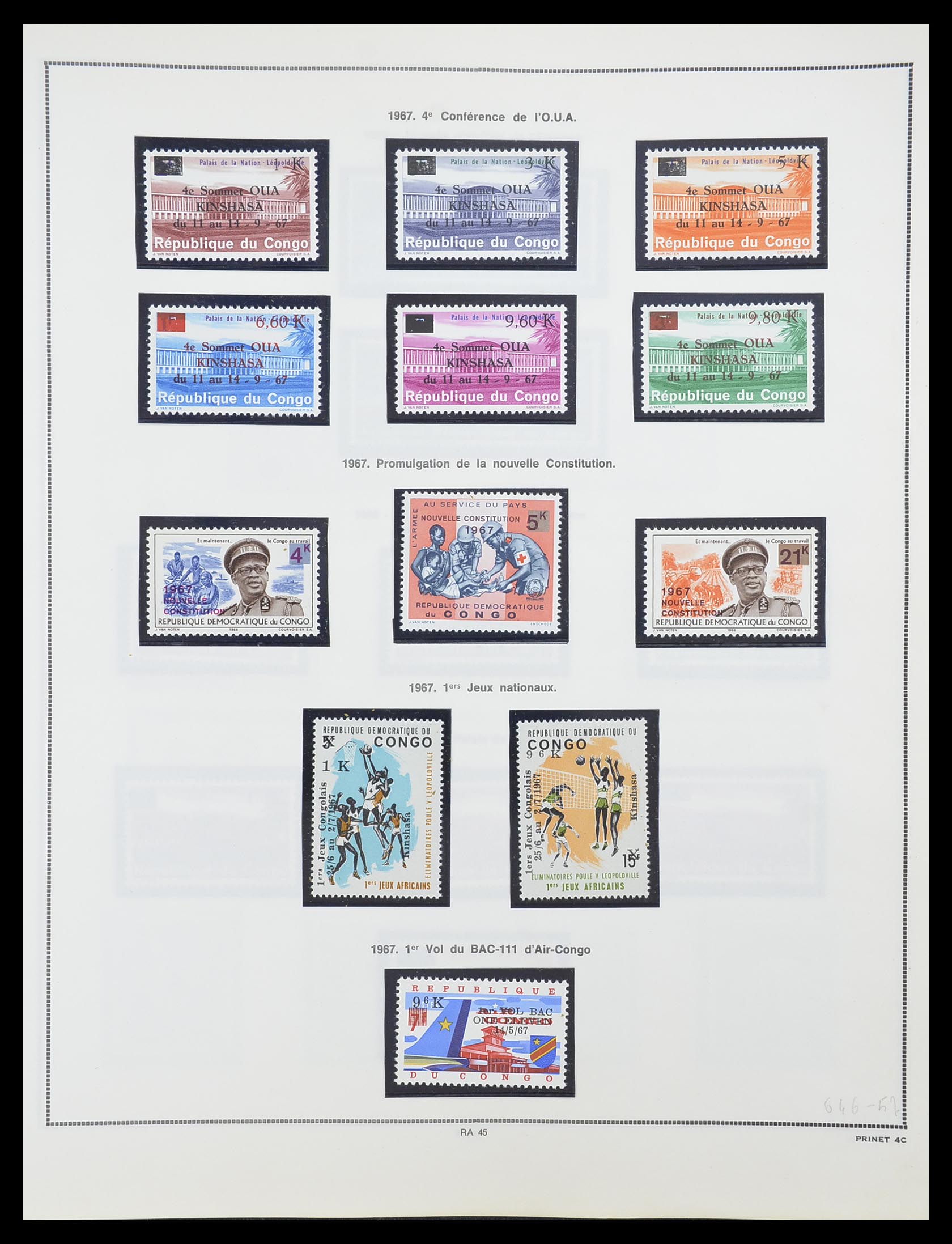 33797 043 - Stamp collection 33797 Belgian Congo 1886-1969.