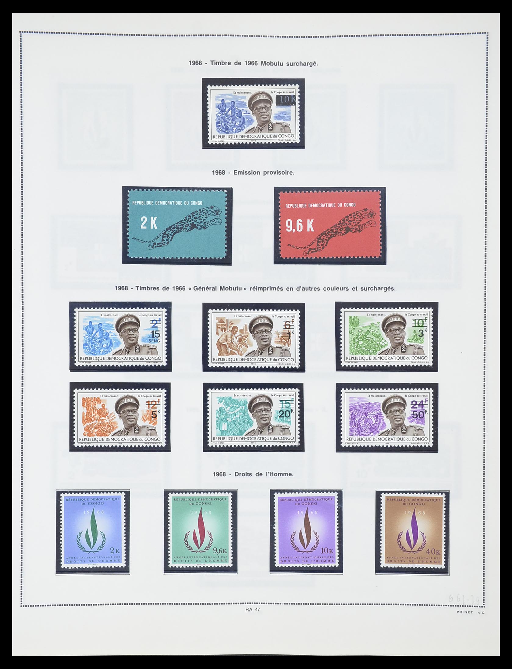 33797 045 - Stamp collection 33797 Belgian Congo 1886-1969.