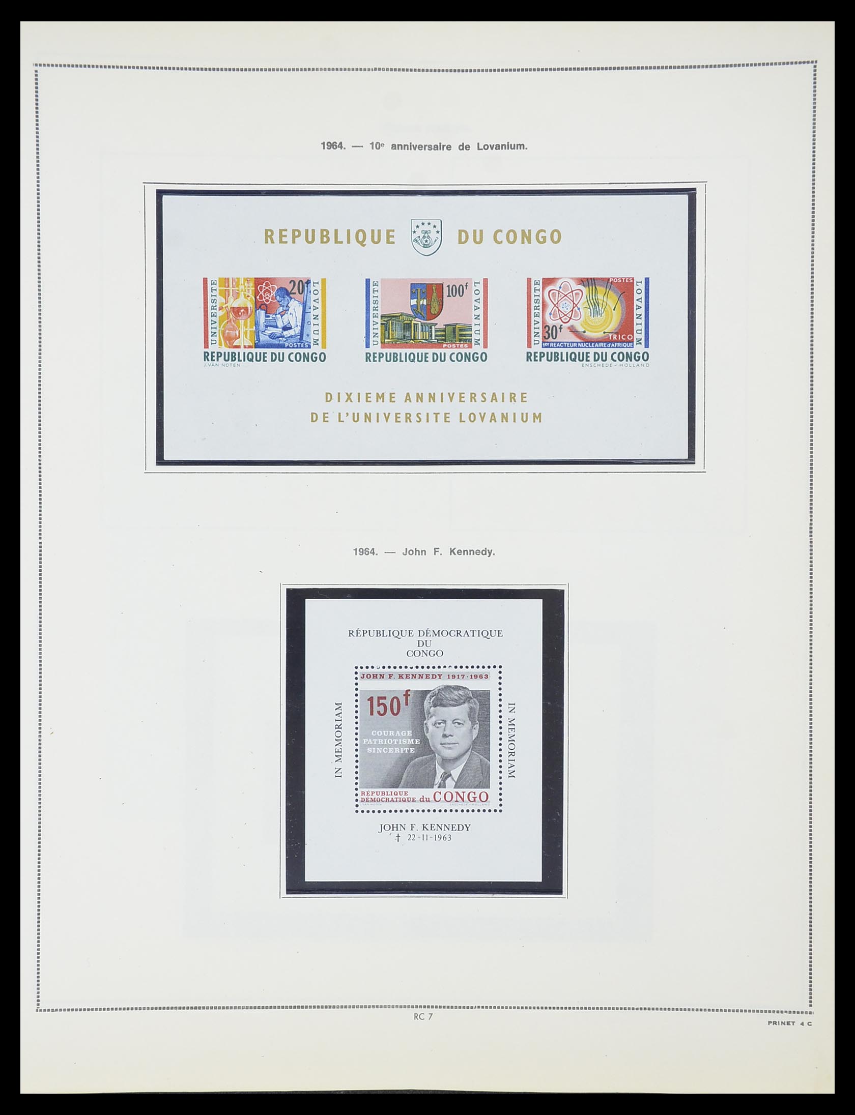 33797 051 - Postzegelverzameling 33797 Belgisch Congo 1886-1969.