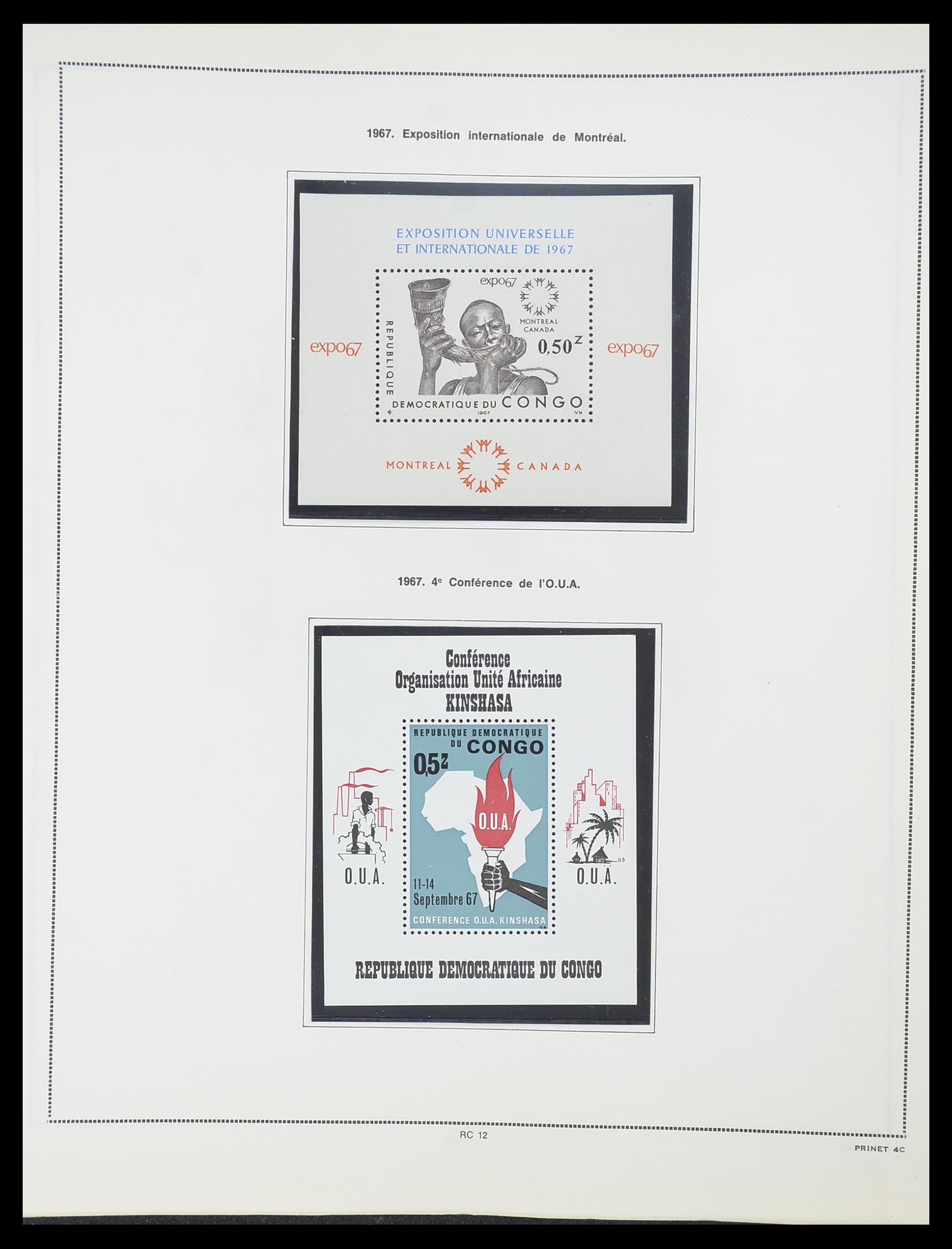 33797 055 - Postzegelverzameling 33797 Belgisch Congo 1886-1969.