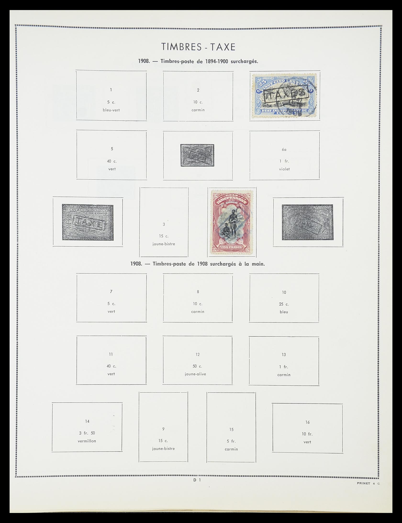 33797 057 - Postzegelverzameling 33797 Belgisch Congo 1886-1969.