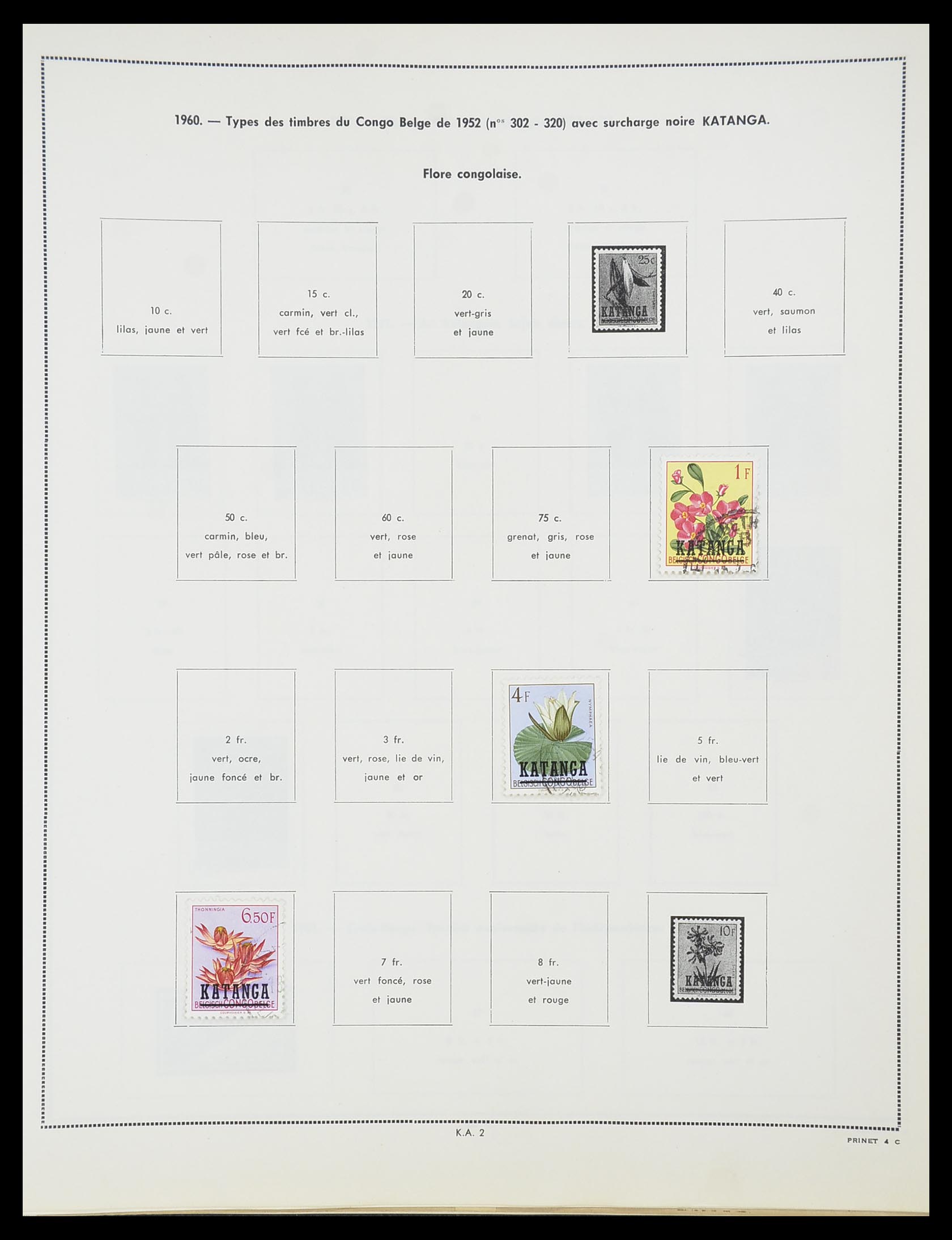 33797 060 - Postzegelverzameling 33797 Belgisch Congo 1886-1969.