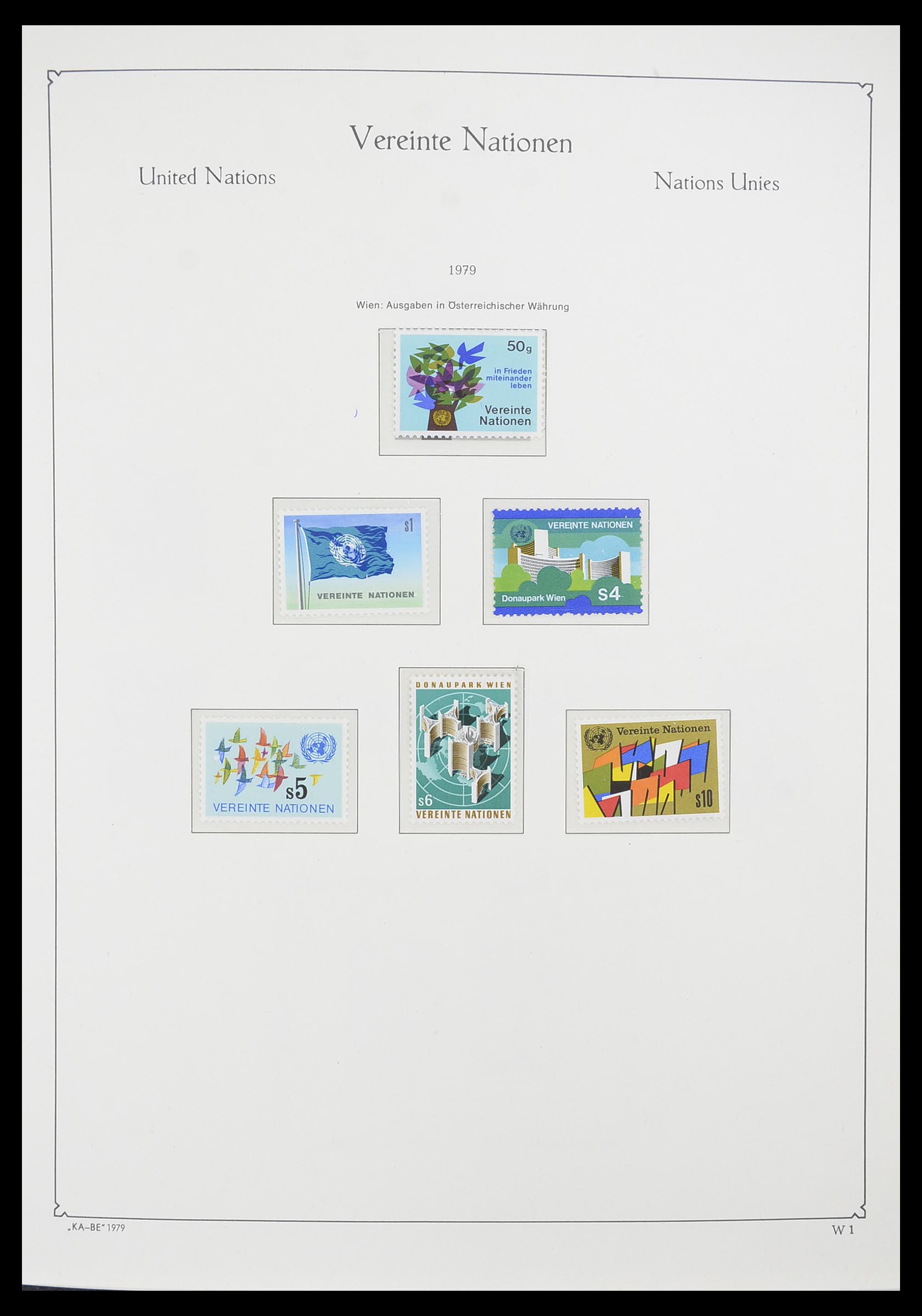 33798 001 - Postzegelverzameling 33798 Verenigde Naties Wenen 1979-2005.