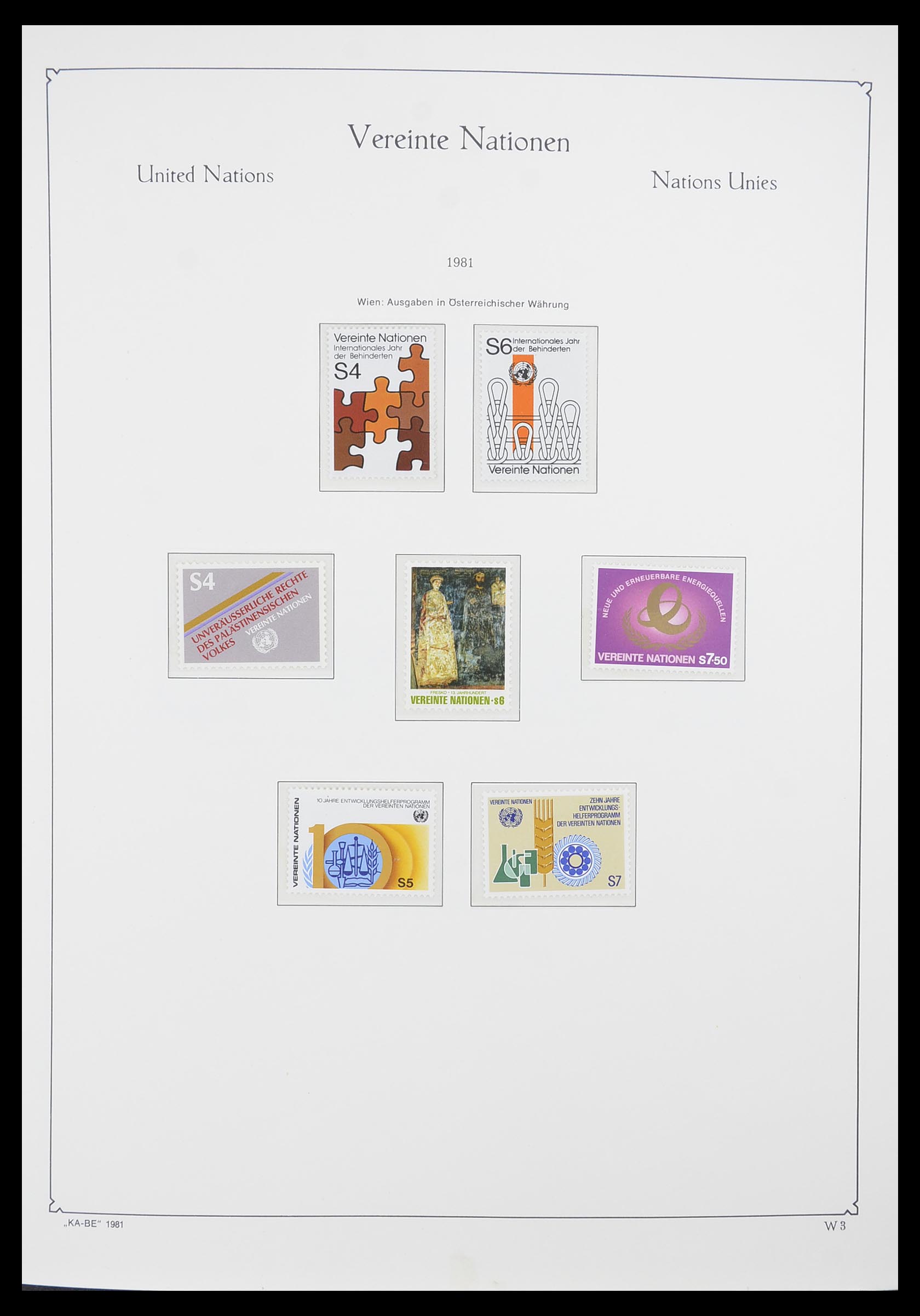 33798 003 - Postzegelverzameling 33798 Verenigde Naties Wenen 1979-2005.