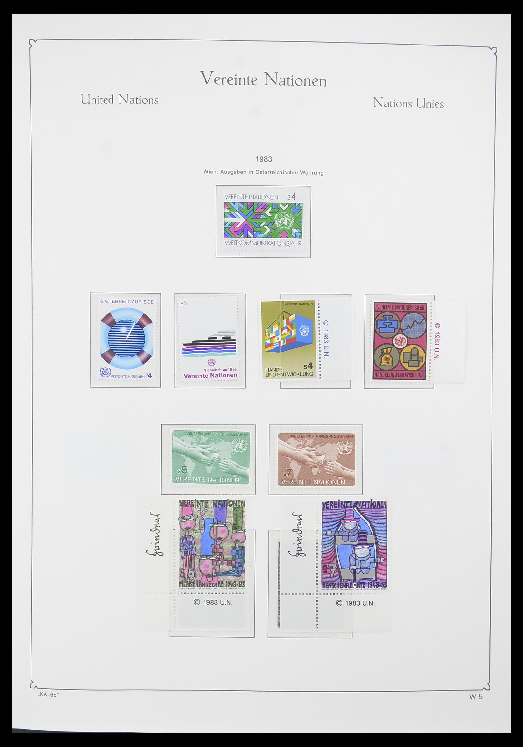 33798 005 - Postzegelverzameling 33798 Verenigde Naties Wenen 1979-2005.