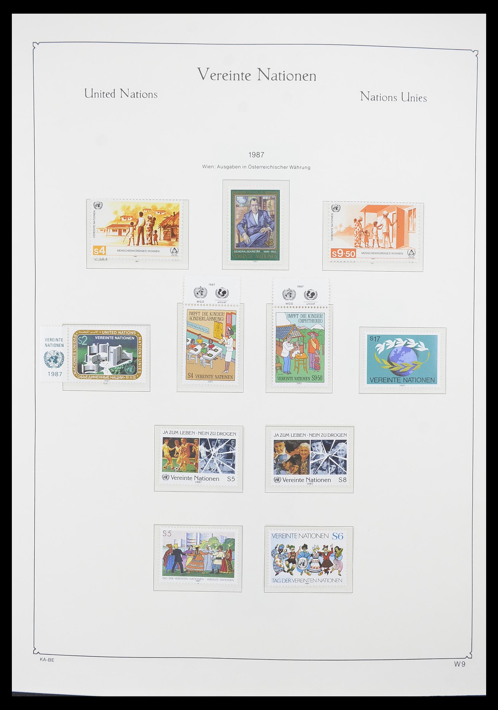 33798 009 - Postzegelverzameling 33798 Verenigde Naties Wenen 1979-2005.