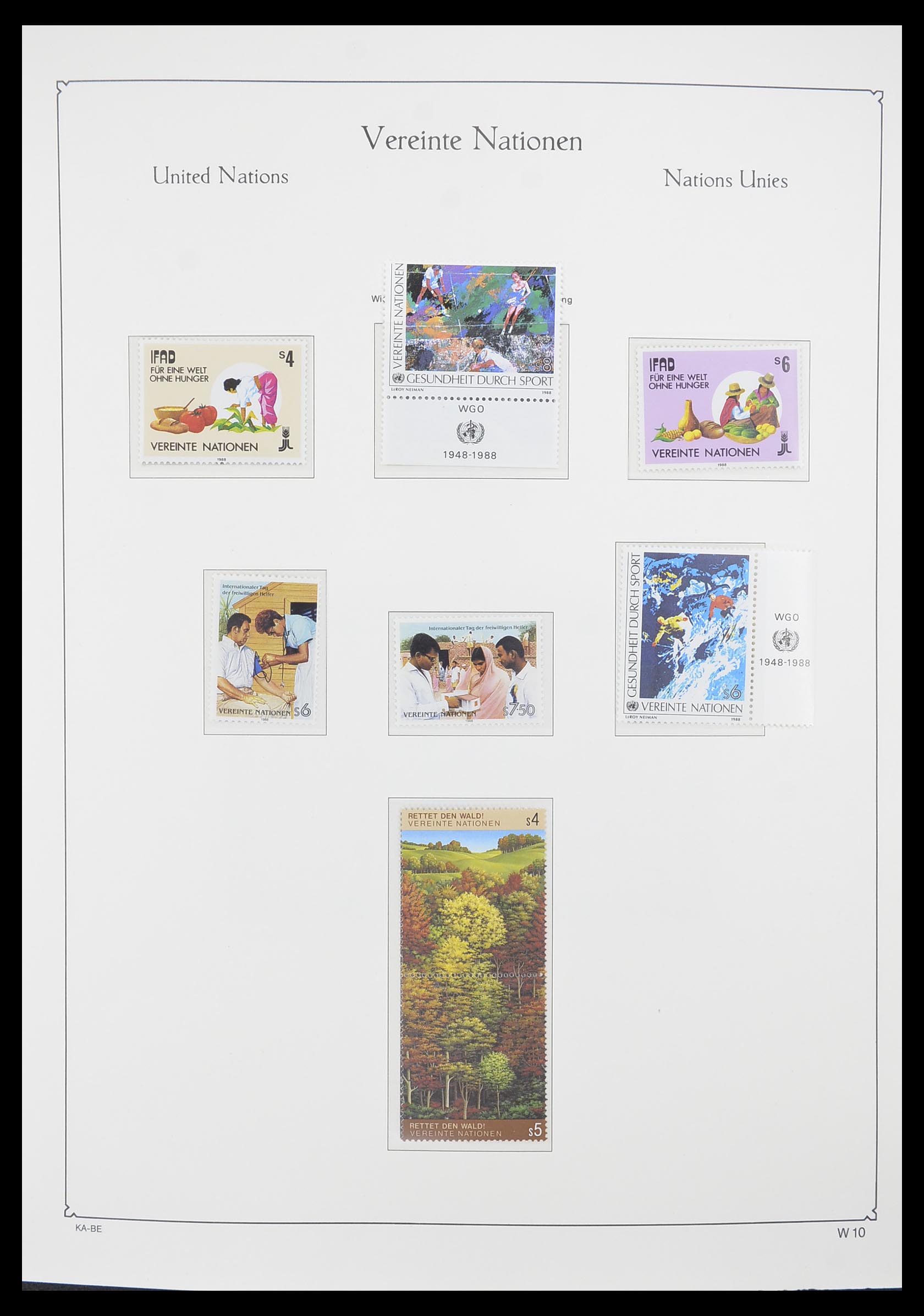 33798 010 - Postzegelverzameling 33798 Verenigde Naties Wenen 1979-2005.