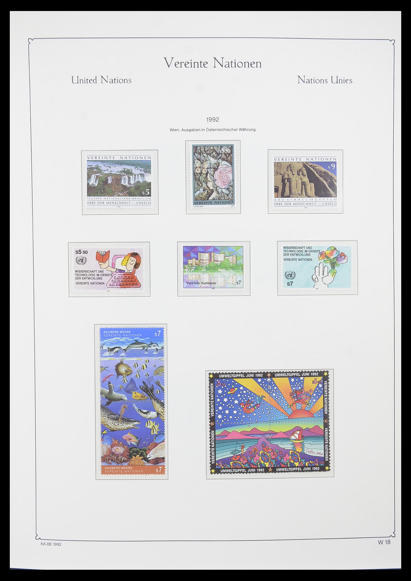 33798 018 - Postzegelverzameling 33798 Verenigde Naties Wenen 1979-2005.