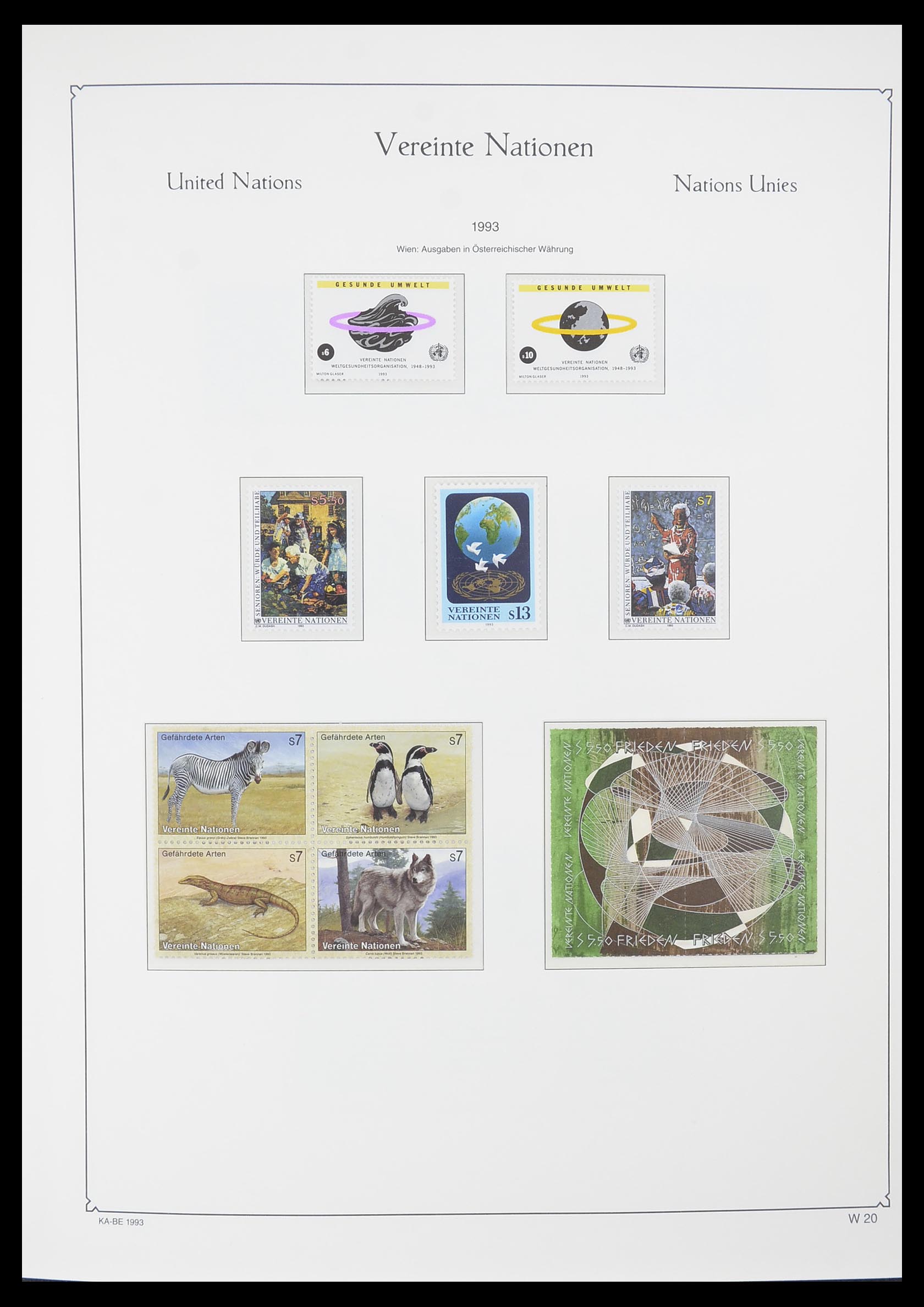 33798 020 - Postzegelverzameling 33798 Verenigde Naties Wenen 1979-2005.