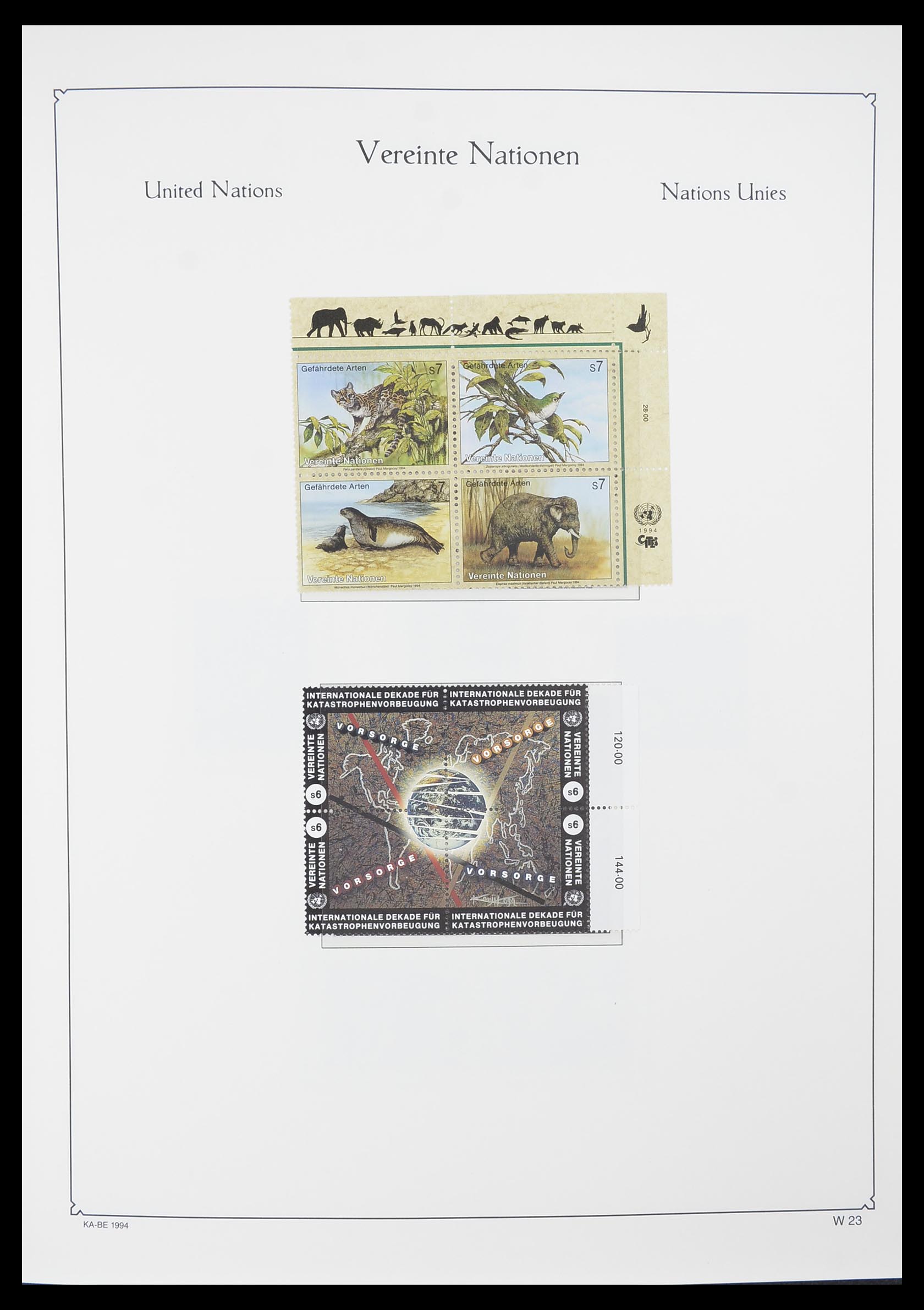 33798 023 - Postzegelverzameling 33798 Verenigde Naties Wenen 1979-2005.
