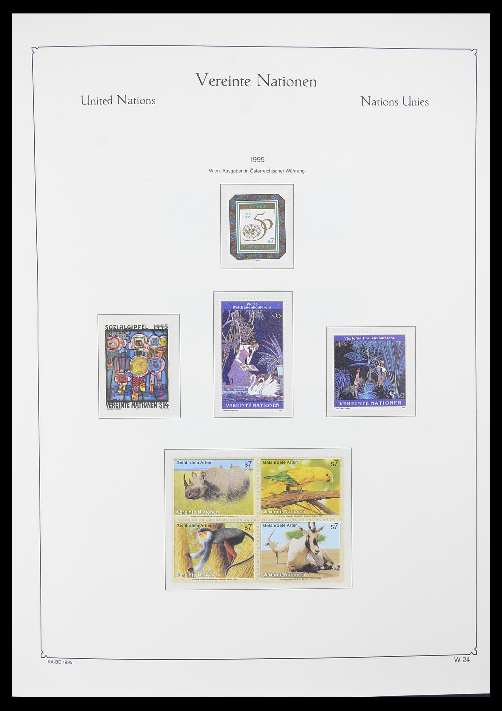 33798 024 - Postzegelverzameling 33798 Verenigde Naties Wenen 1979-2005.