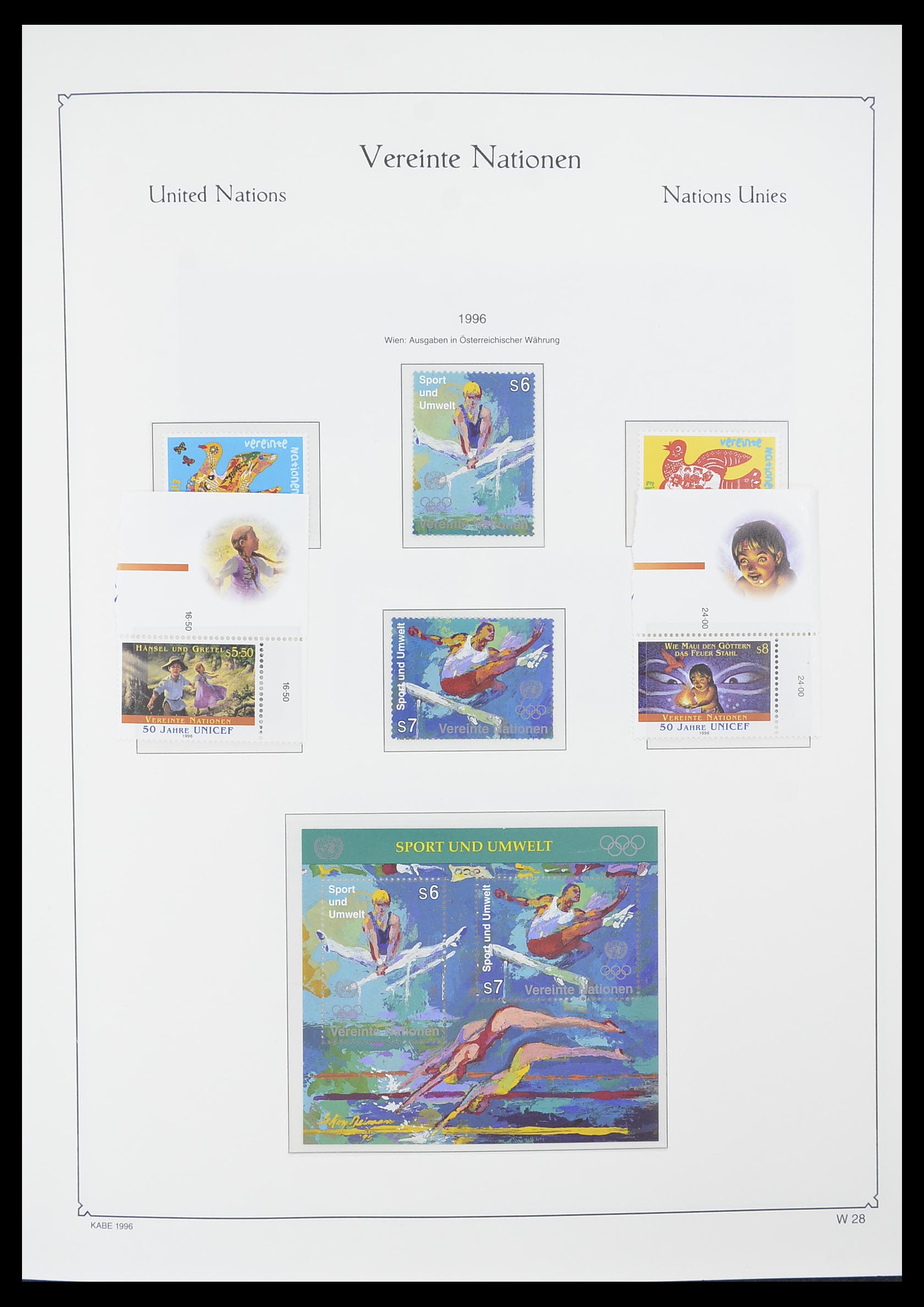 33798 028 - Postzegelverzameling 33798 Verenigde Naties Wenen 1979-2005.