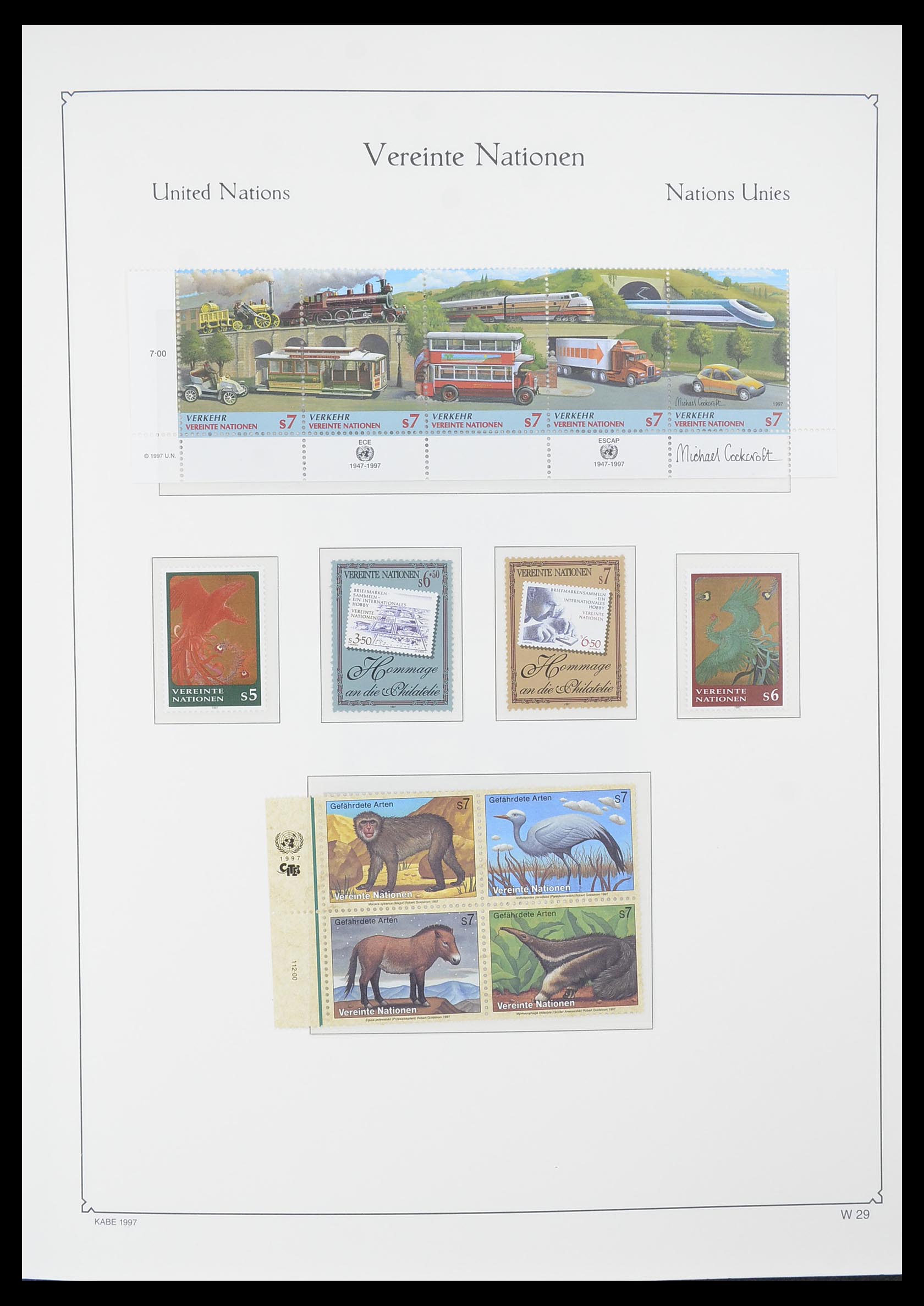 33798 029 - Postzegelverzameling 33798 Verenigde Naties Wenen 1979-2005.
