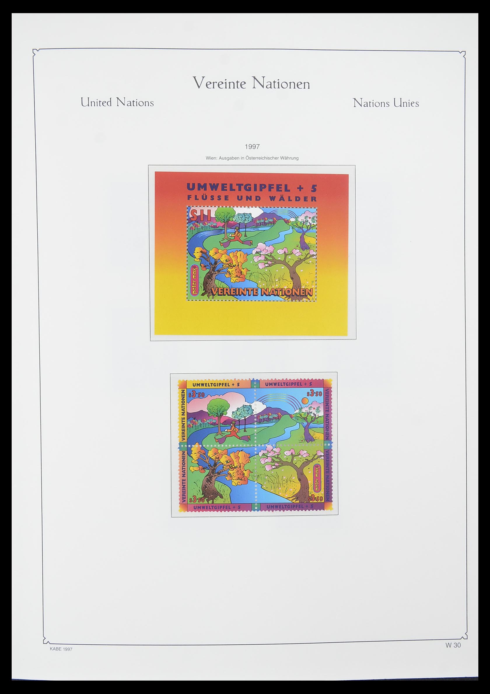 33798 030 - Postzegelverzameling 33798 Verenigde Naties Wenen 1979-2005.