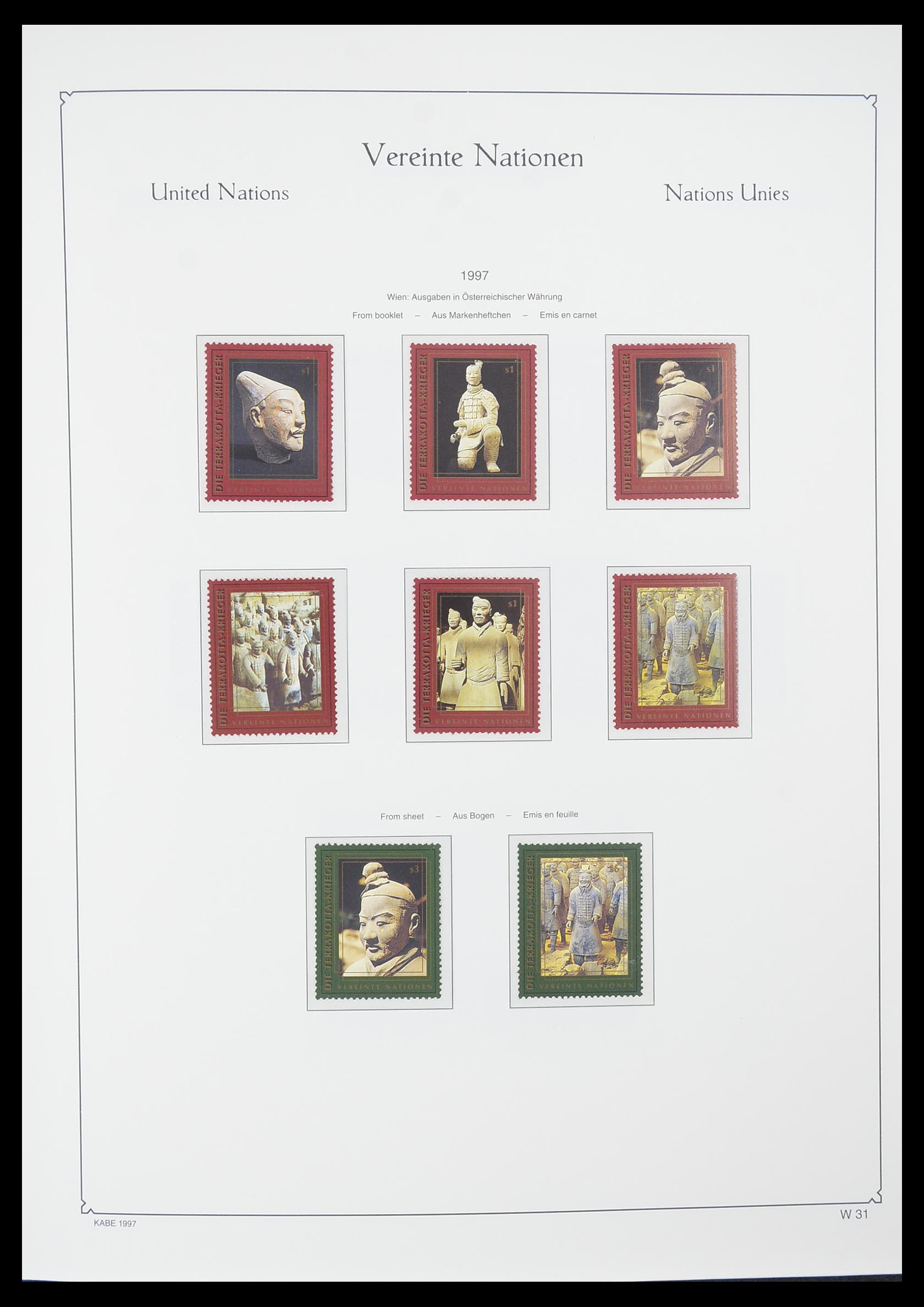 33798 031 - Postzegelverzameling 33798 Verenigde Naties Wenen 1979-2005.