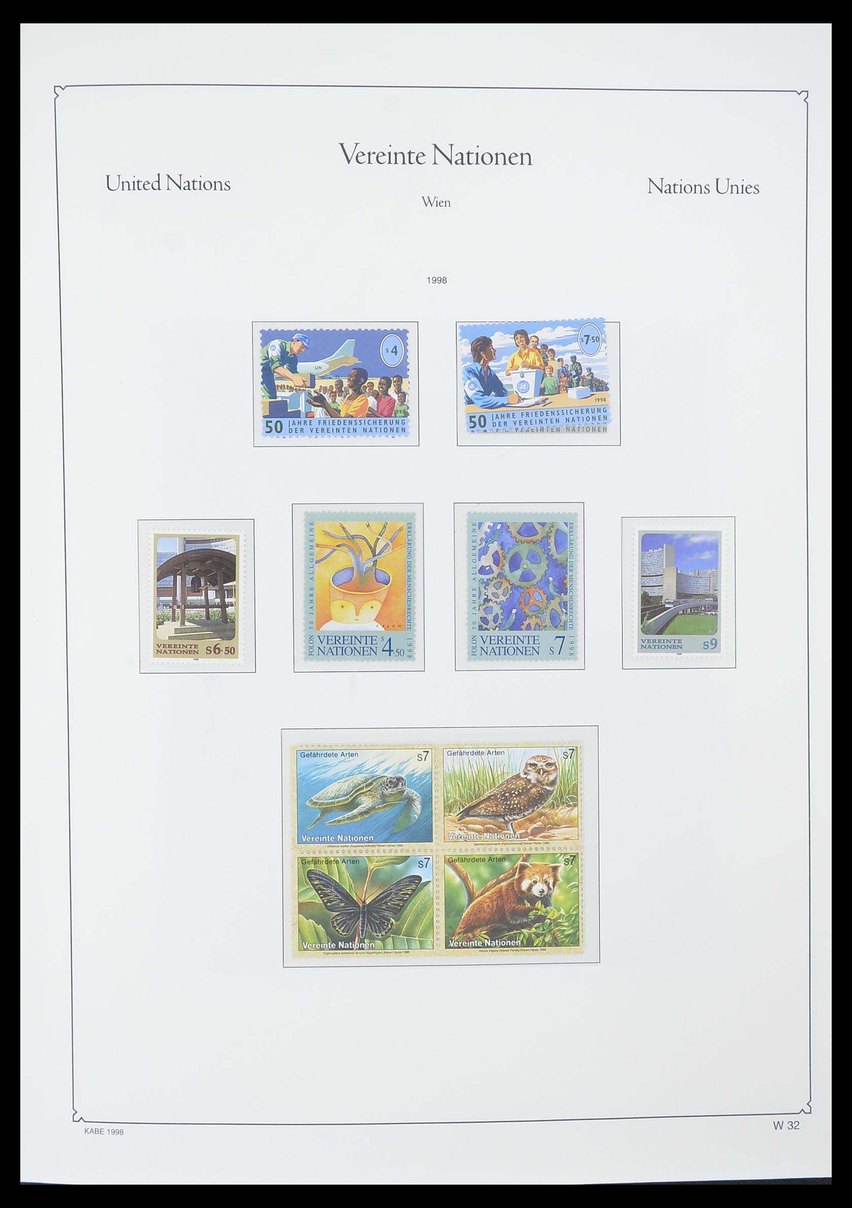 33798 032 - Postzegelverzameling 33798 Verenigde Naties Wenen 1979-2005.