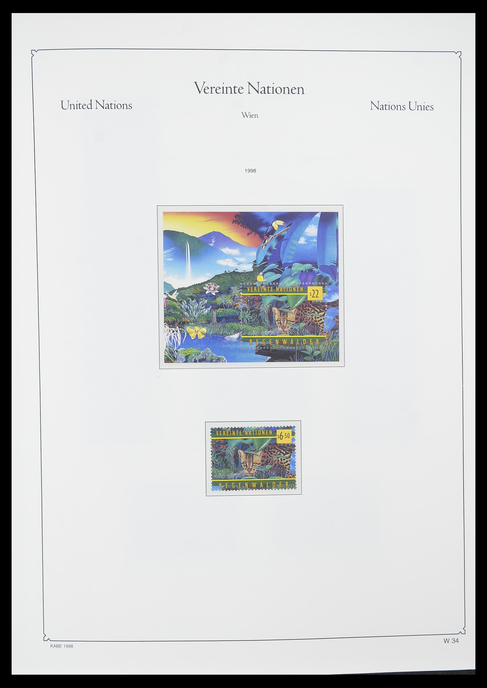 33798 034 - Postzegelverzameling 33798 Verenigde Naties Wenen 1979-2005.