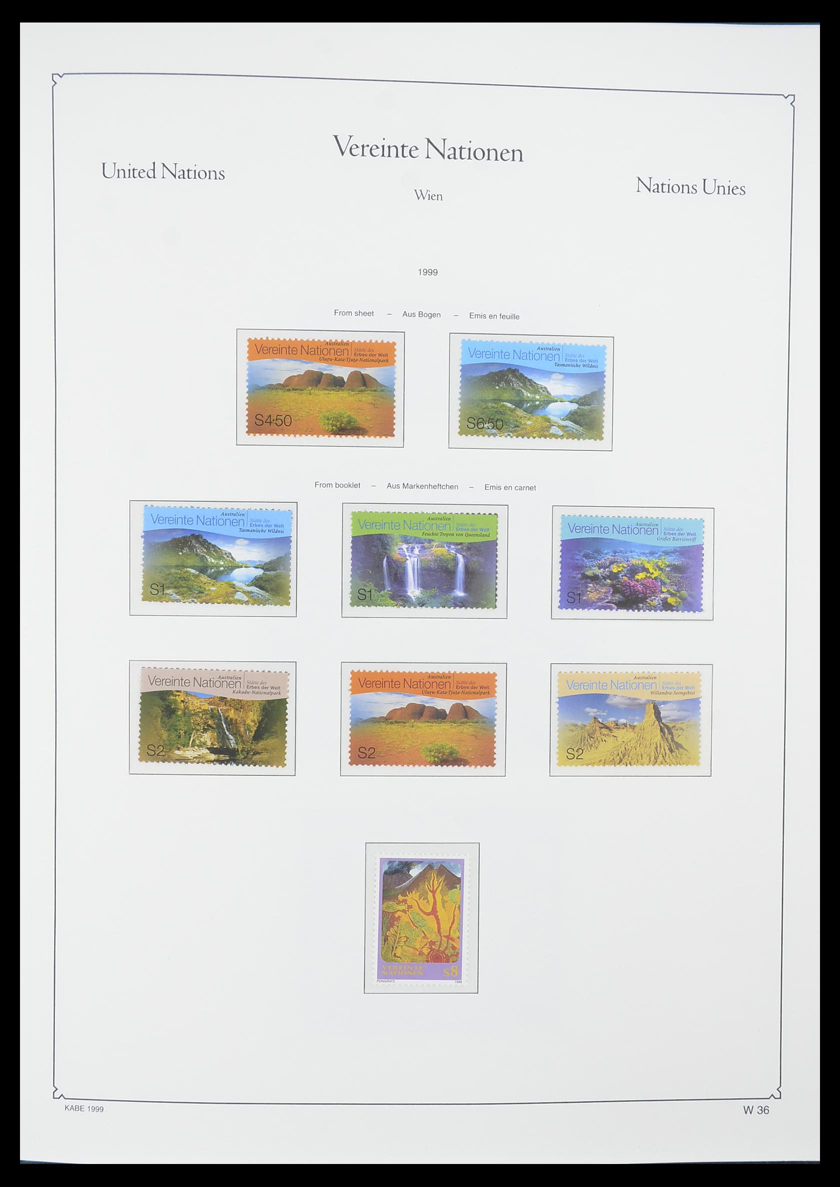 33798 036 - Postzegelverzameling 33798 Verenigde Naties Wenen 1979-2005.