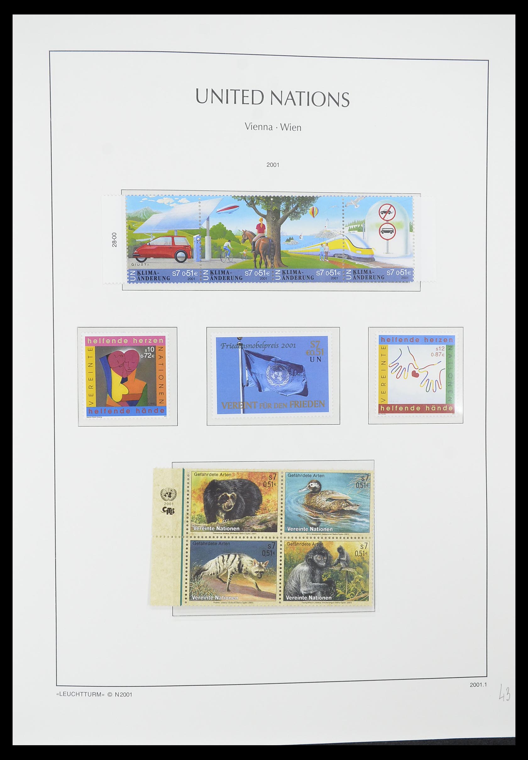 33798 043 - Postzegelverzameling 33798 Verenigde Naties Wenen 1979-2005.