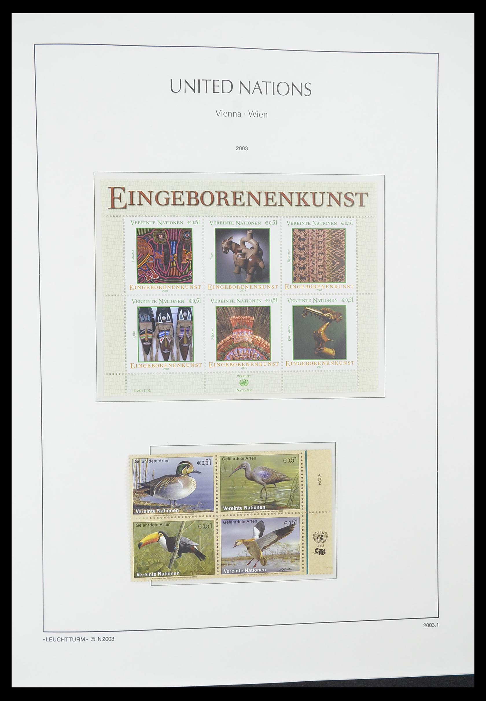 33798 050 - Postzegelverzameling 33798 Verenigde Naties Wenen 1979-2005.