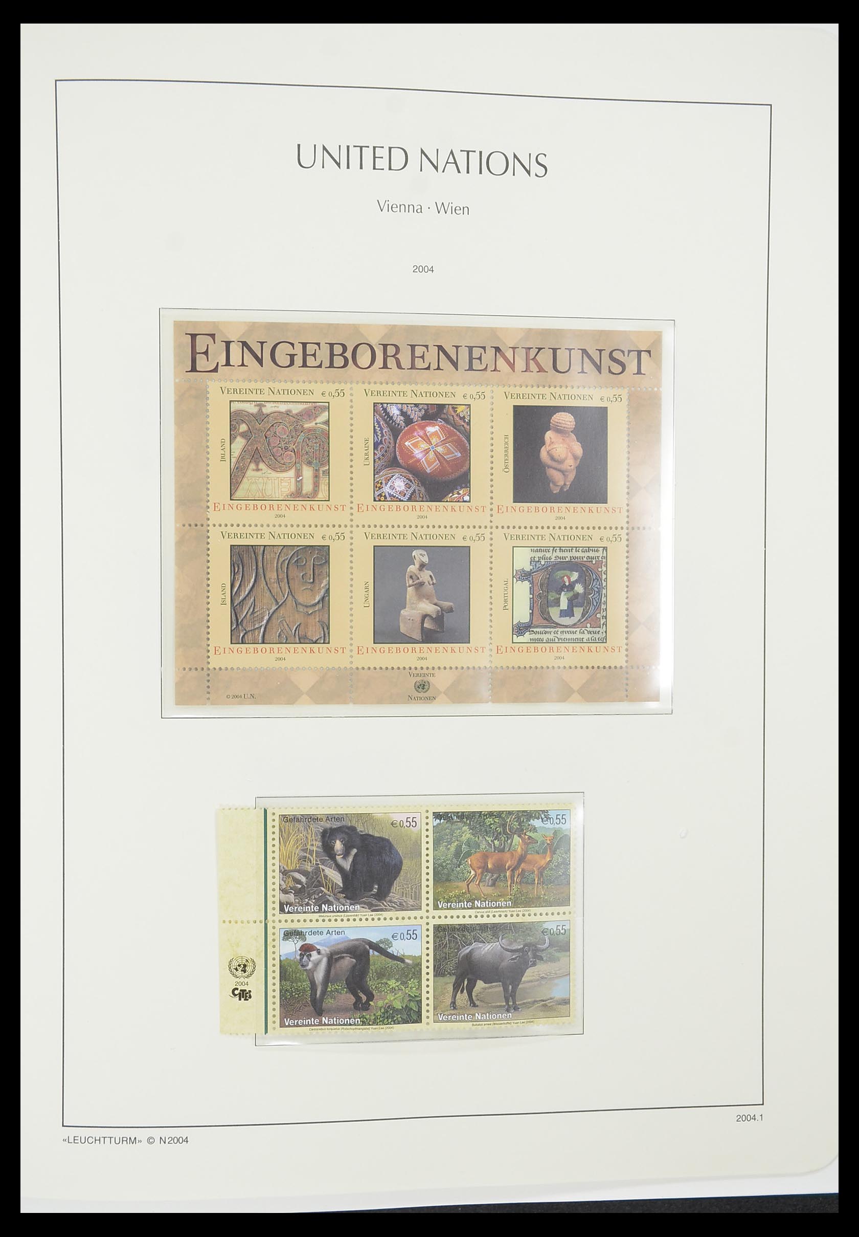 33798 053 - Postzegelverzameling 33798 Verenigde Naties Wenen 1979-2005.