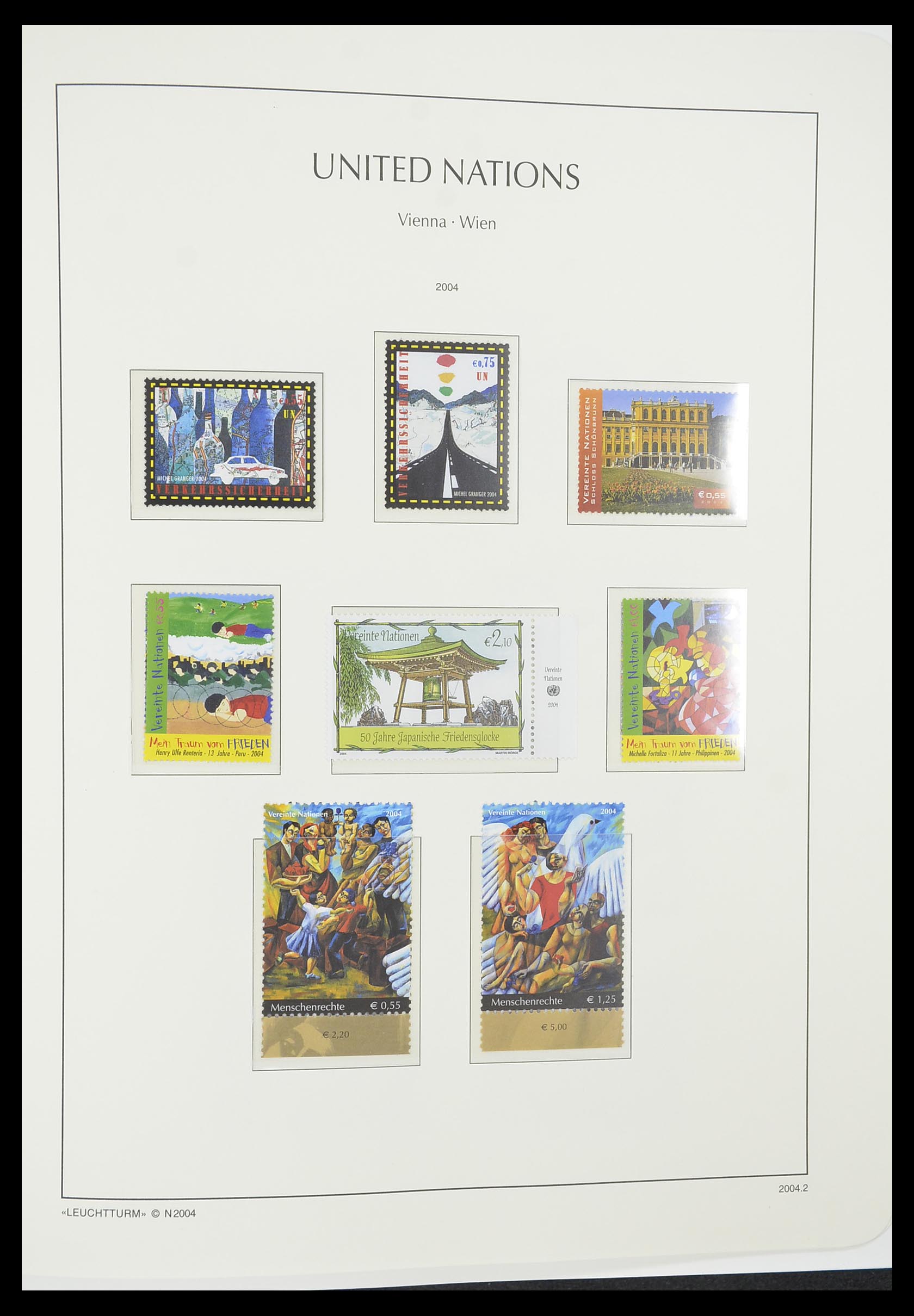 33798 054 - Stamp collection 33798 United Nations Vienna 1979-2005.