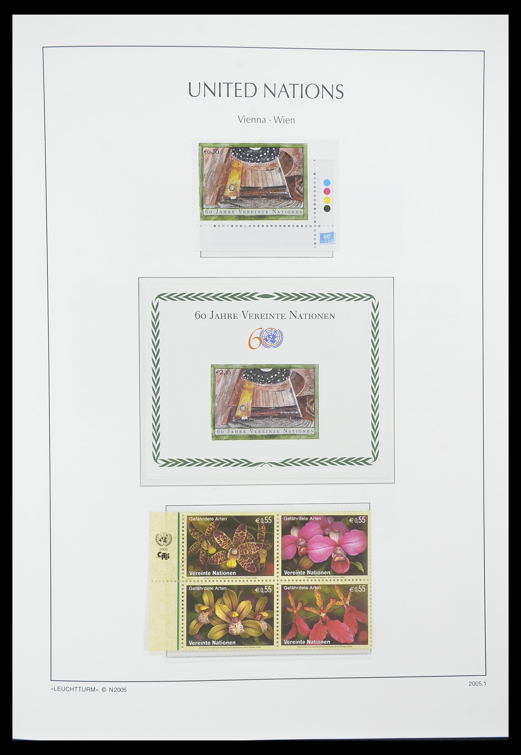 33798 056 - Postzegelverzameling 33798 Verenigde Naties Wenen 1979-2005.