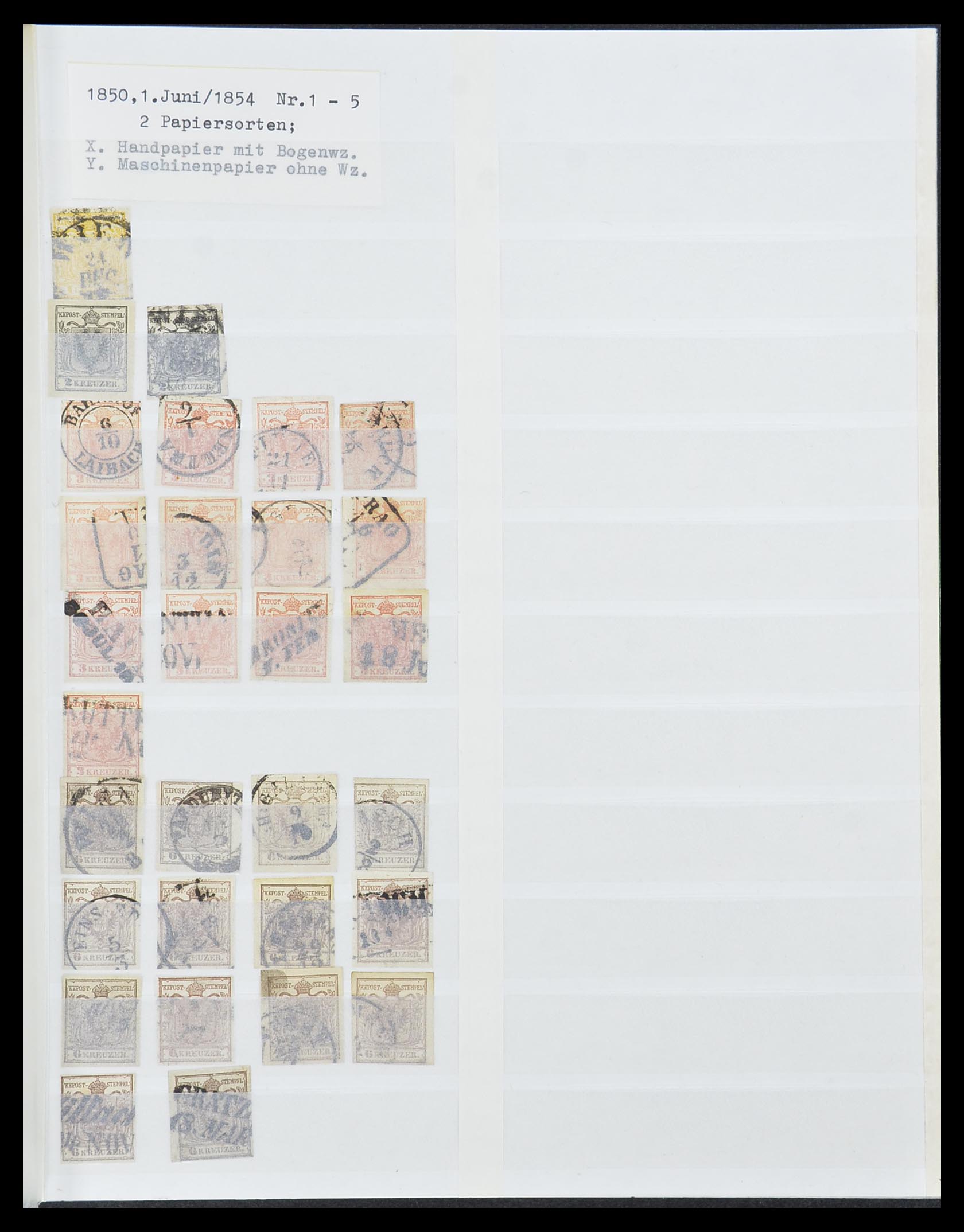 33800 001 - Postzegelverzameling 33800 Oostenrijk 1850-1914.
