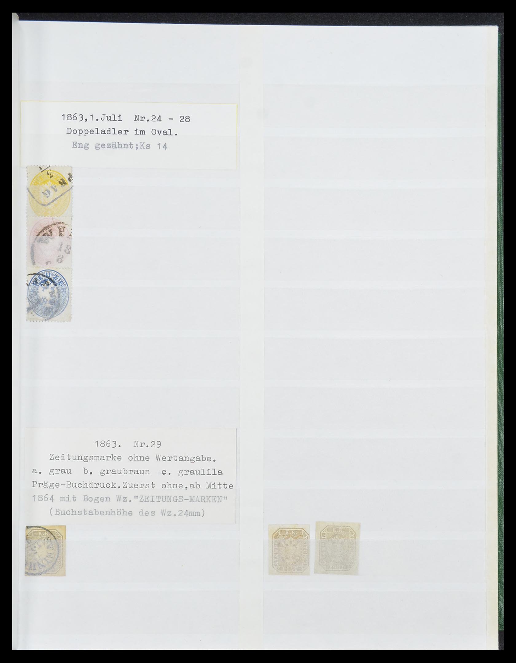 33800 005 - Postzegelverzameling 33800 Oostenrijk 1850-1914.