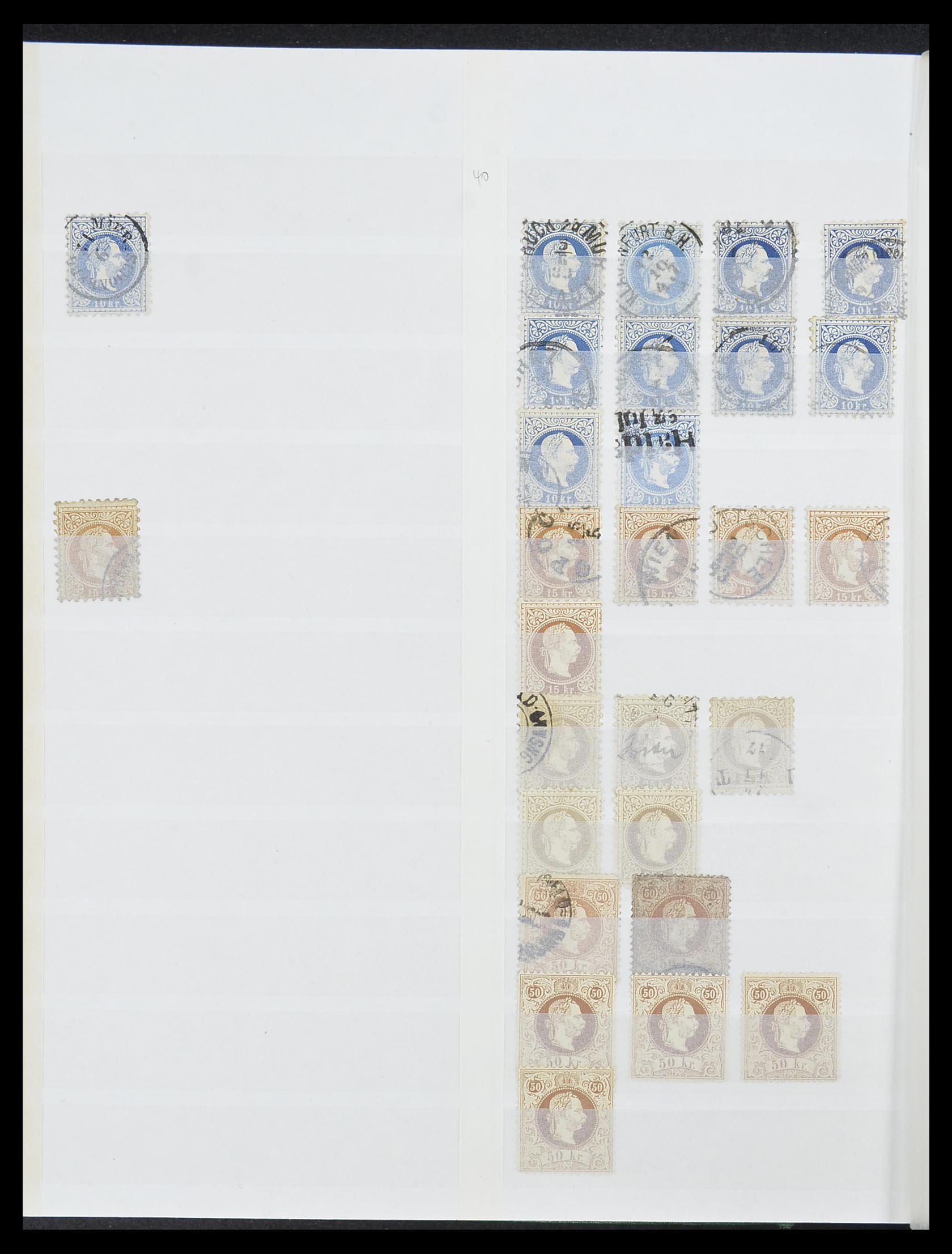 33800 008 - Postzegelverzameling 33800 Oostenrijk 1850-1914.