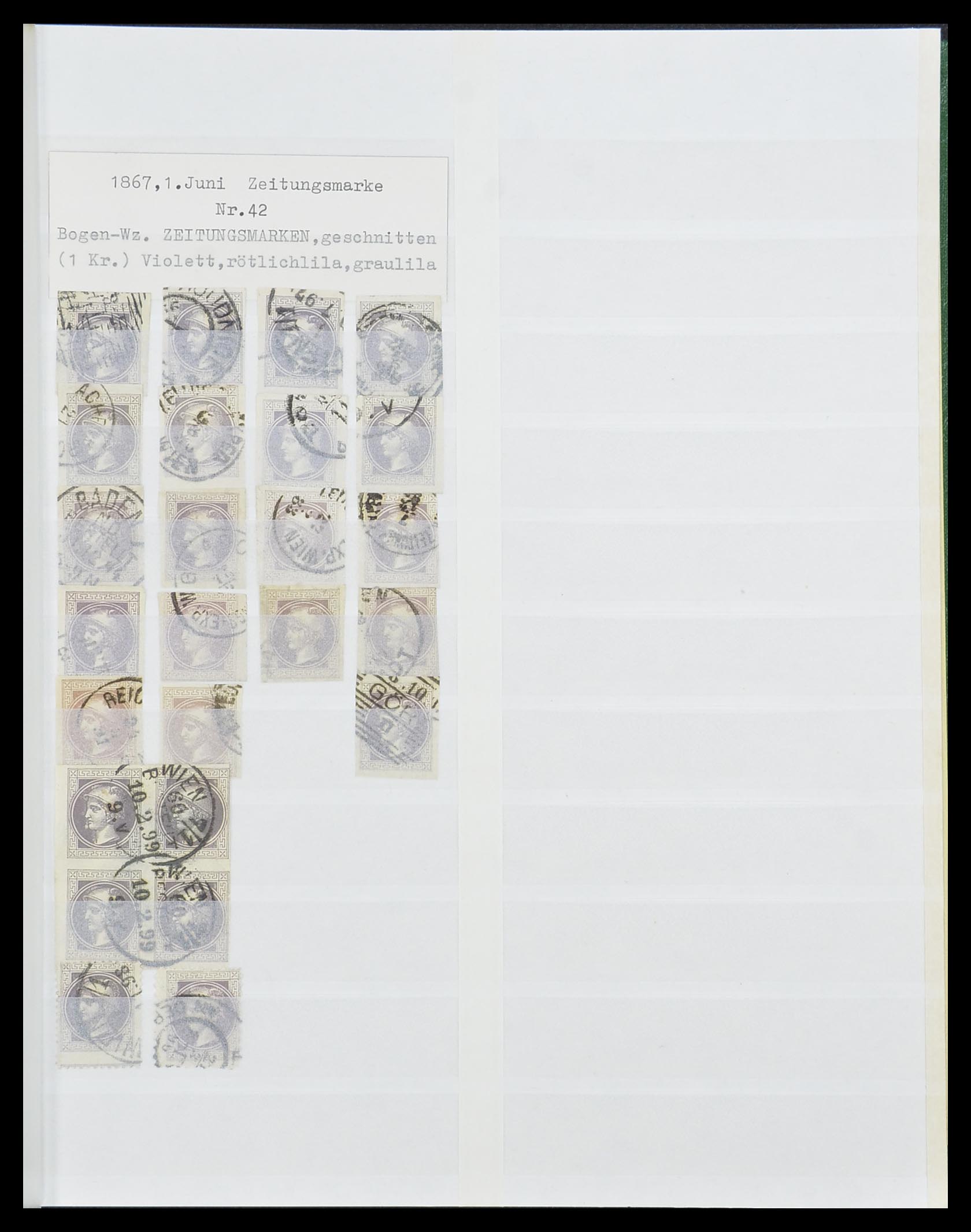 33800 009 - Postzegelverzameling 33800 Oostenrijk 1850-1914.