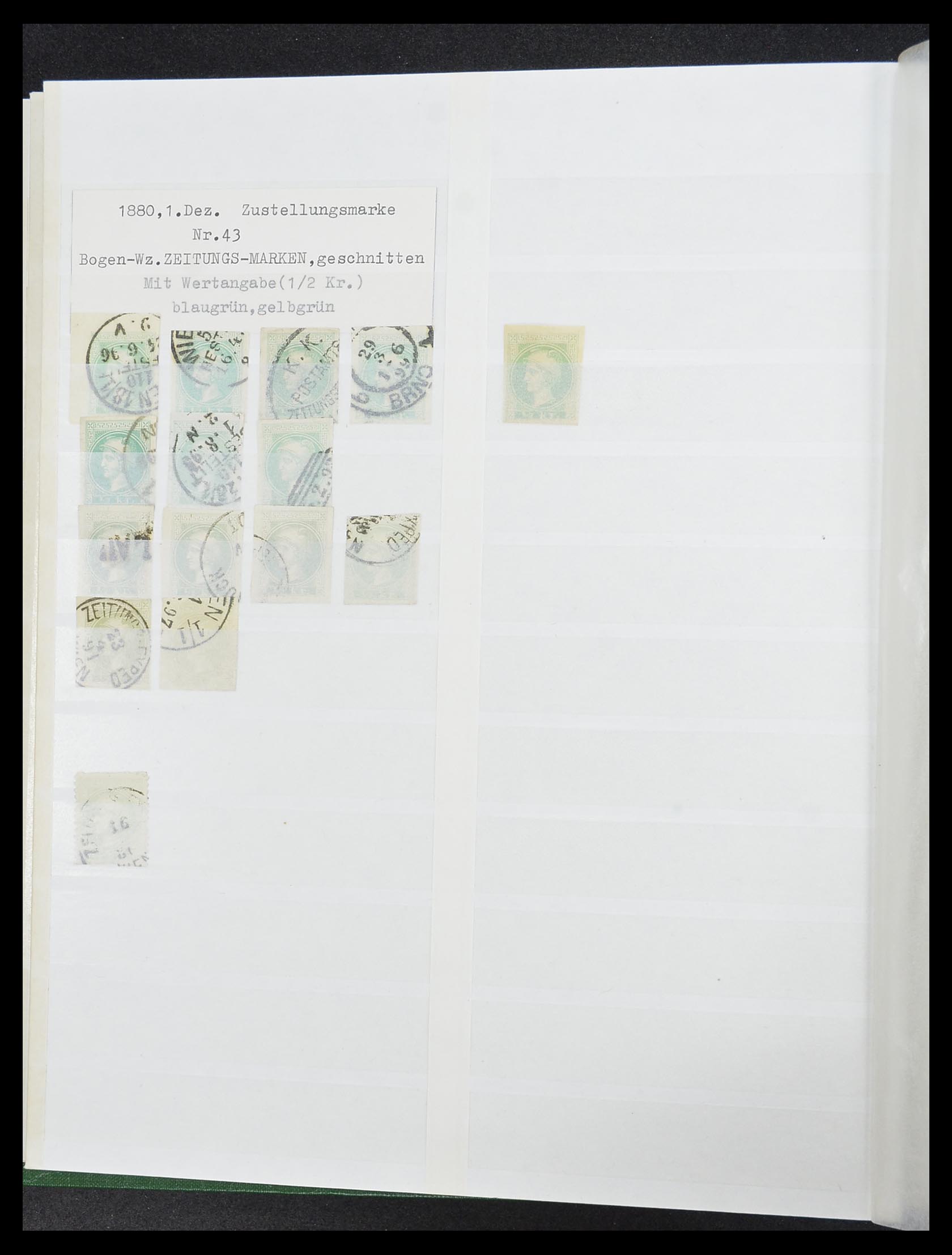 33800 010 - Postzegelverzameling 33800 Oostenrijk 1850-1914.