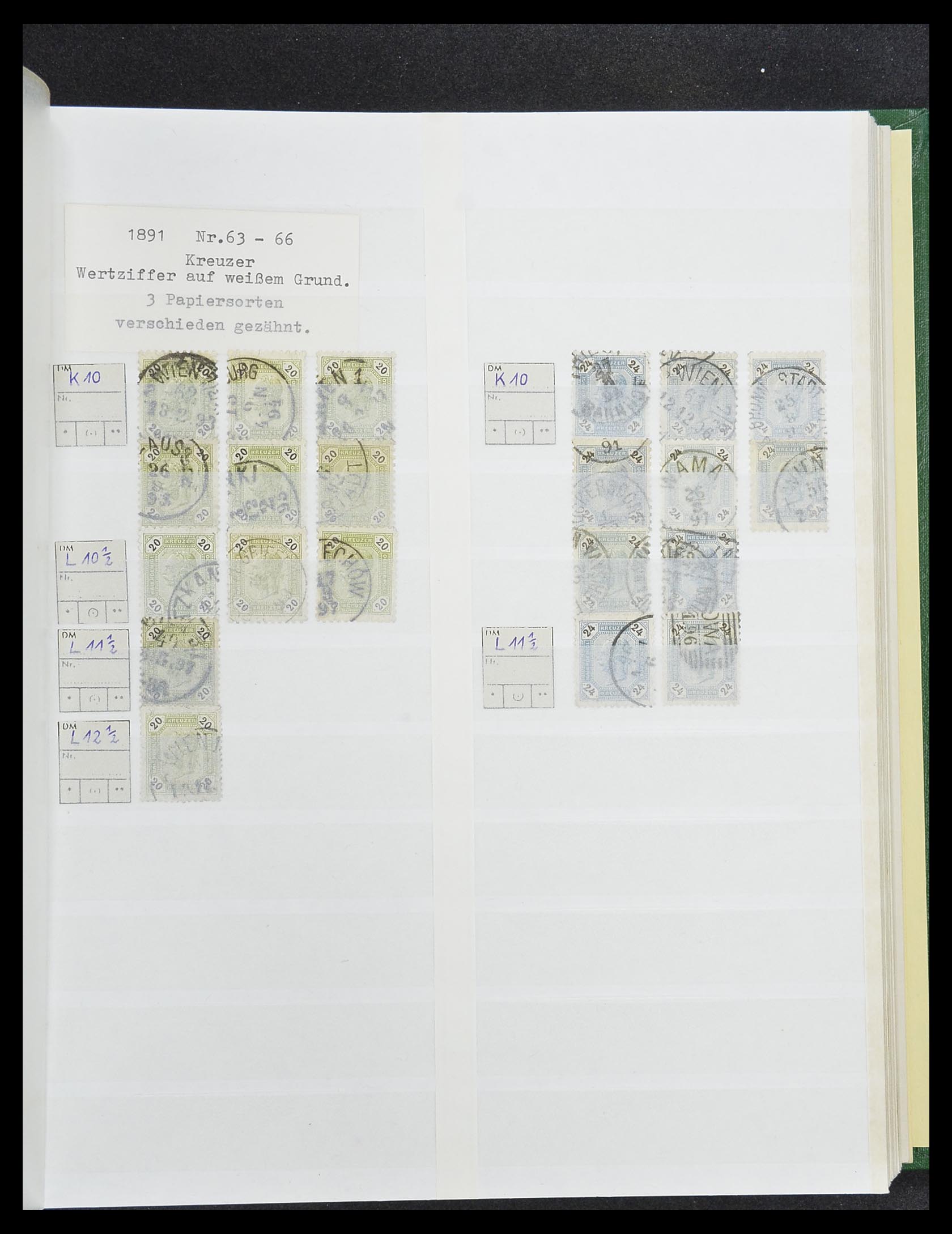 33800 021 - Postzegelverzameling 33800 Oostenrijk 1850-1914.