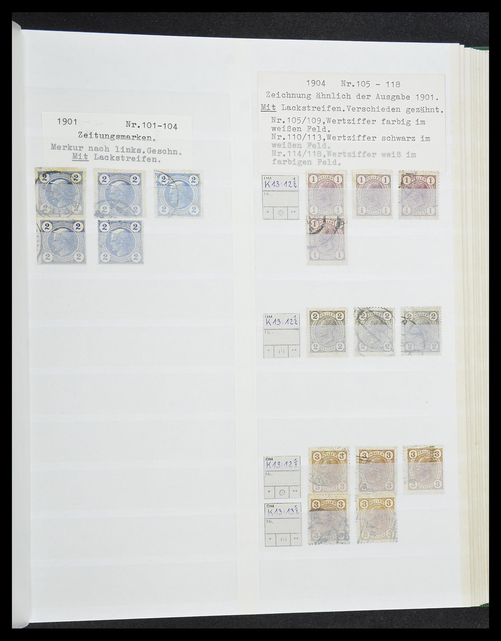 33800 031 - Postzegelverzameling 33800 Oostenrijk 1850-1914.