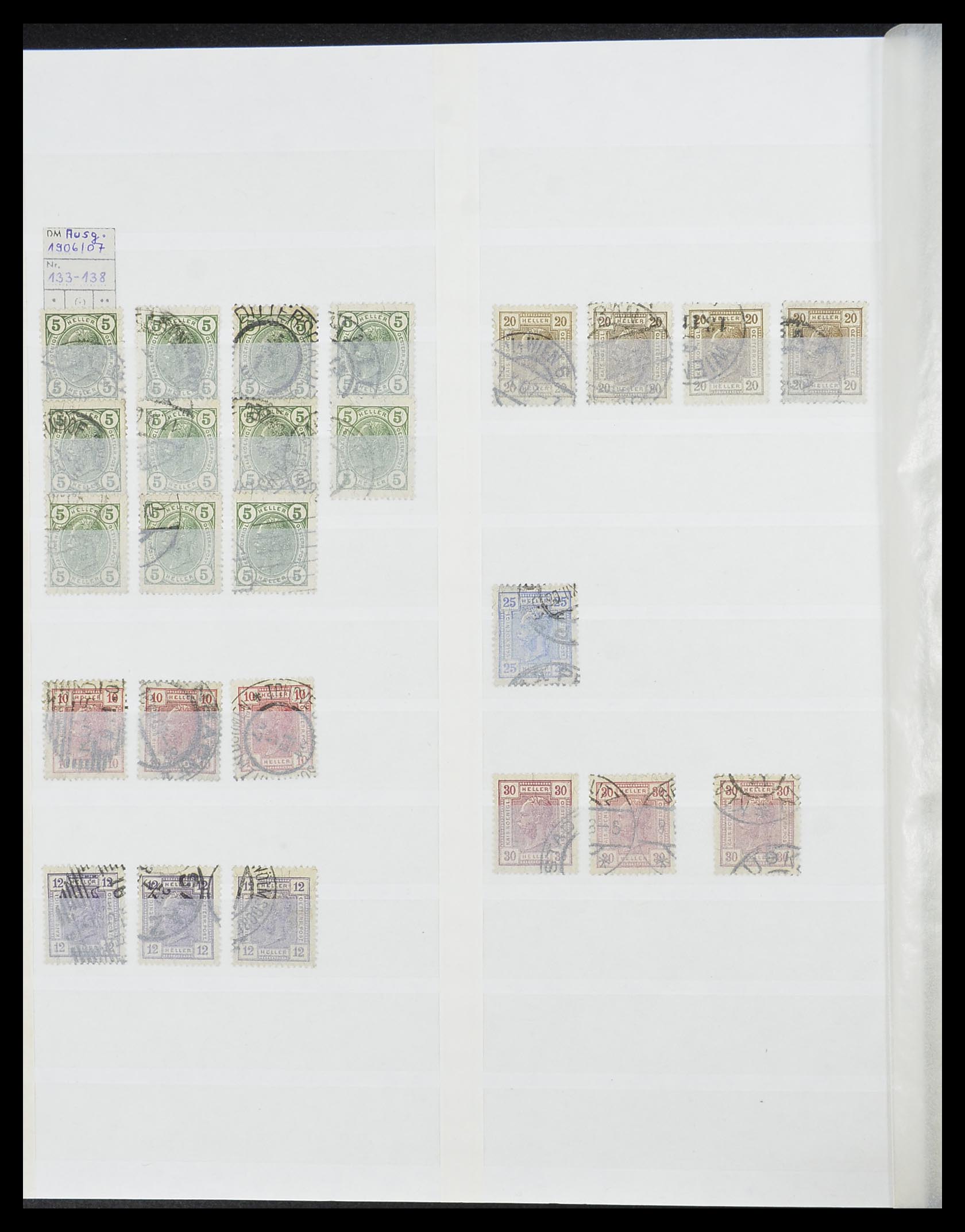 33800 036 - Postzegelverzameling 33800 Oostenrijk 1850-1914.