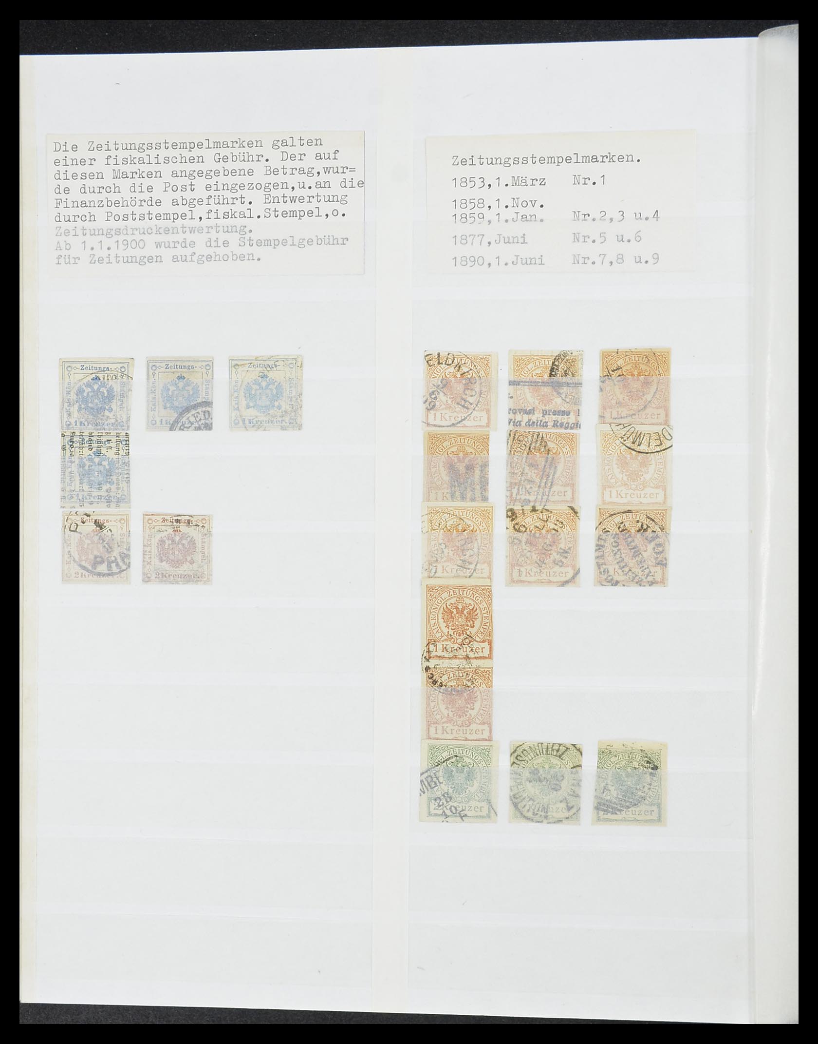 33800 044 - Postzegelverzameling 33800 Oostenrijk 1850-1914.