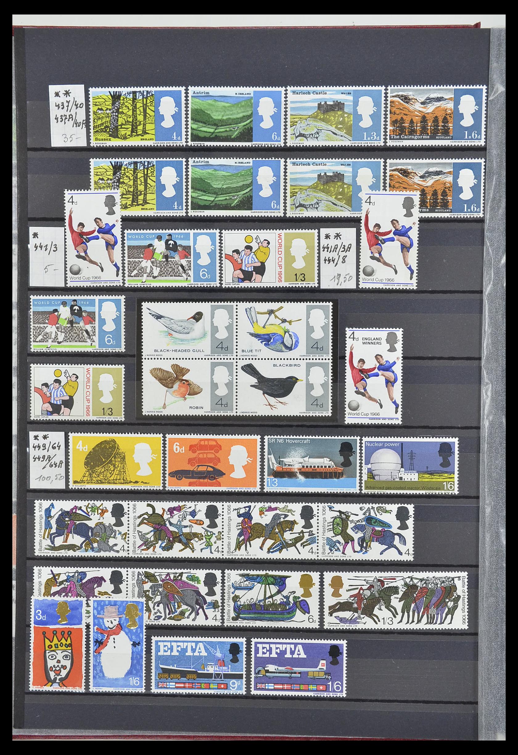 33802 004 - Postzegelverzameling 33802 Engeland 1963-1994.