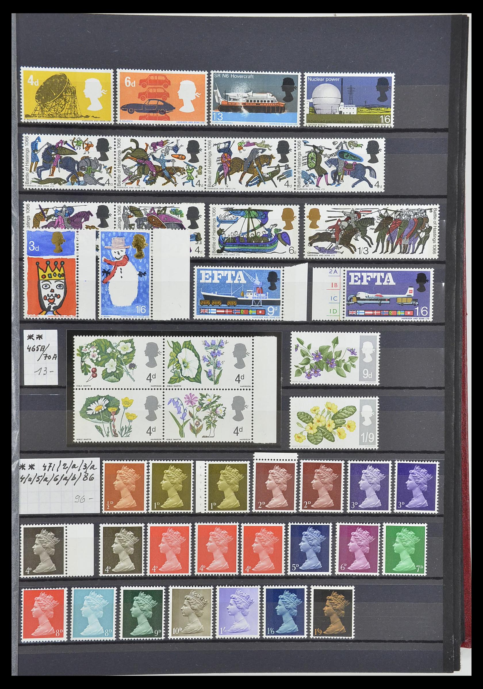 33802 005 - Postzegelverzameling 33802 Engeland 1963-1994.