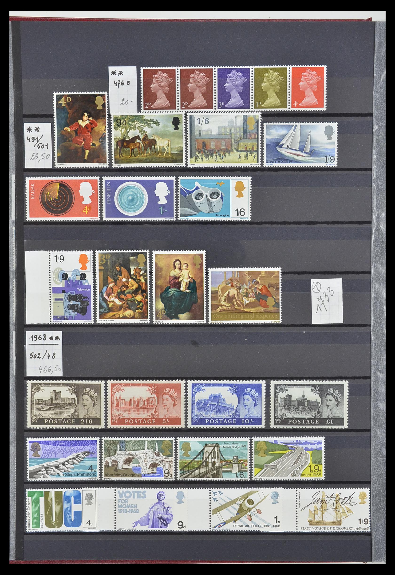 33802 006 - Postzegelverzameling 33802 Engeland 1963-1994.