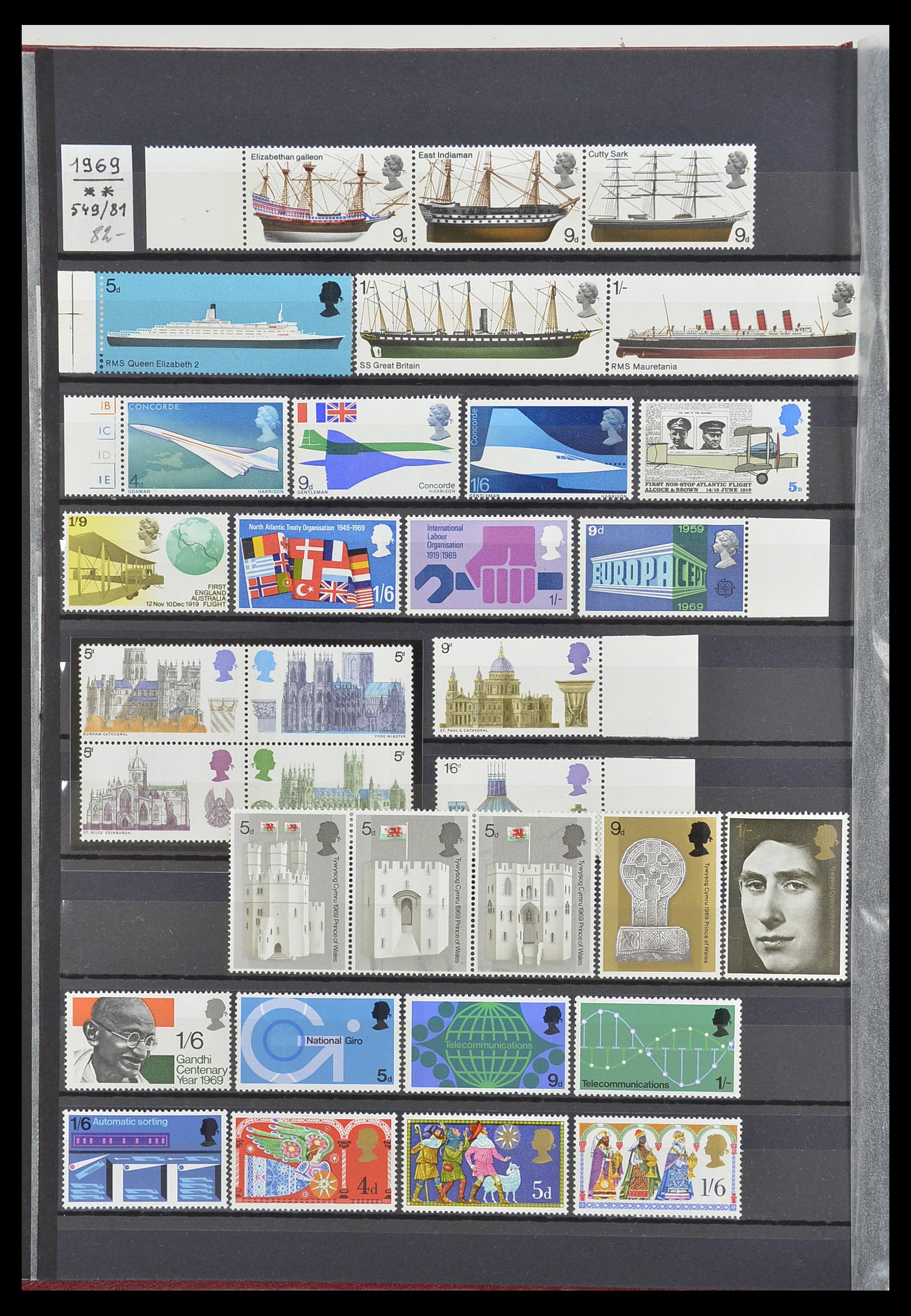 33802 008 - Postzegelverzameling 33802 Engeland 1963-1994.