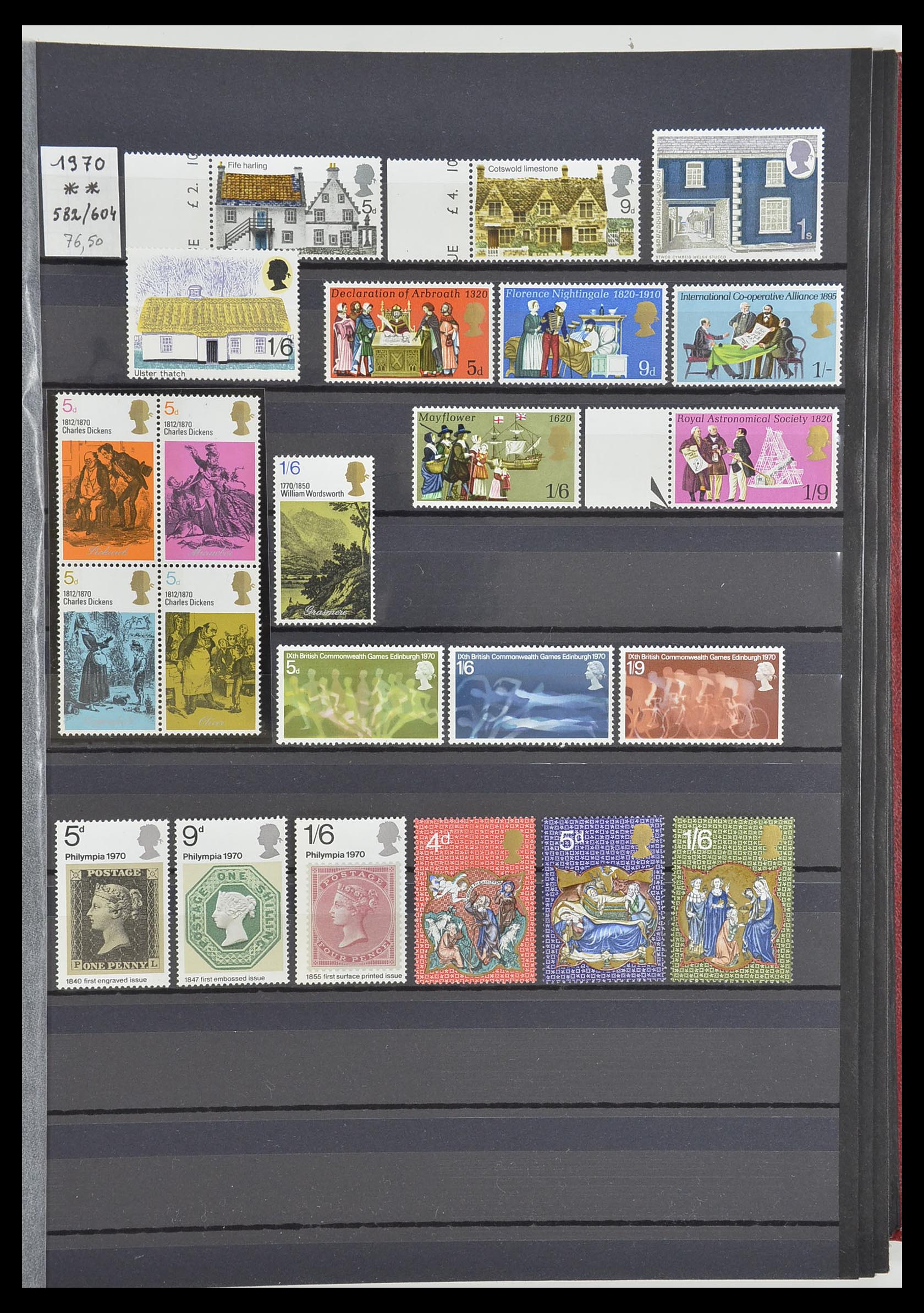 33802 009 - Postzegelverzameling 33802 Engeland 1963-1994.