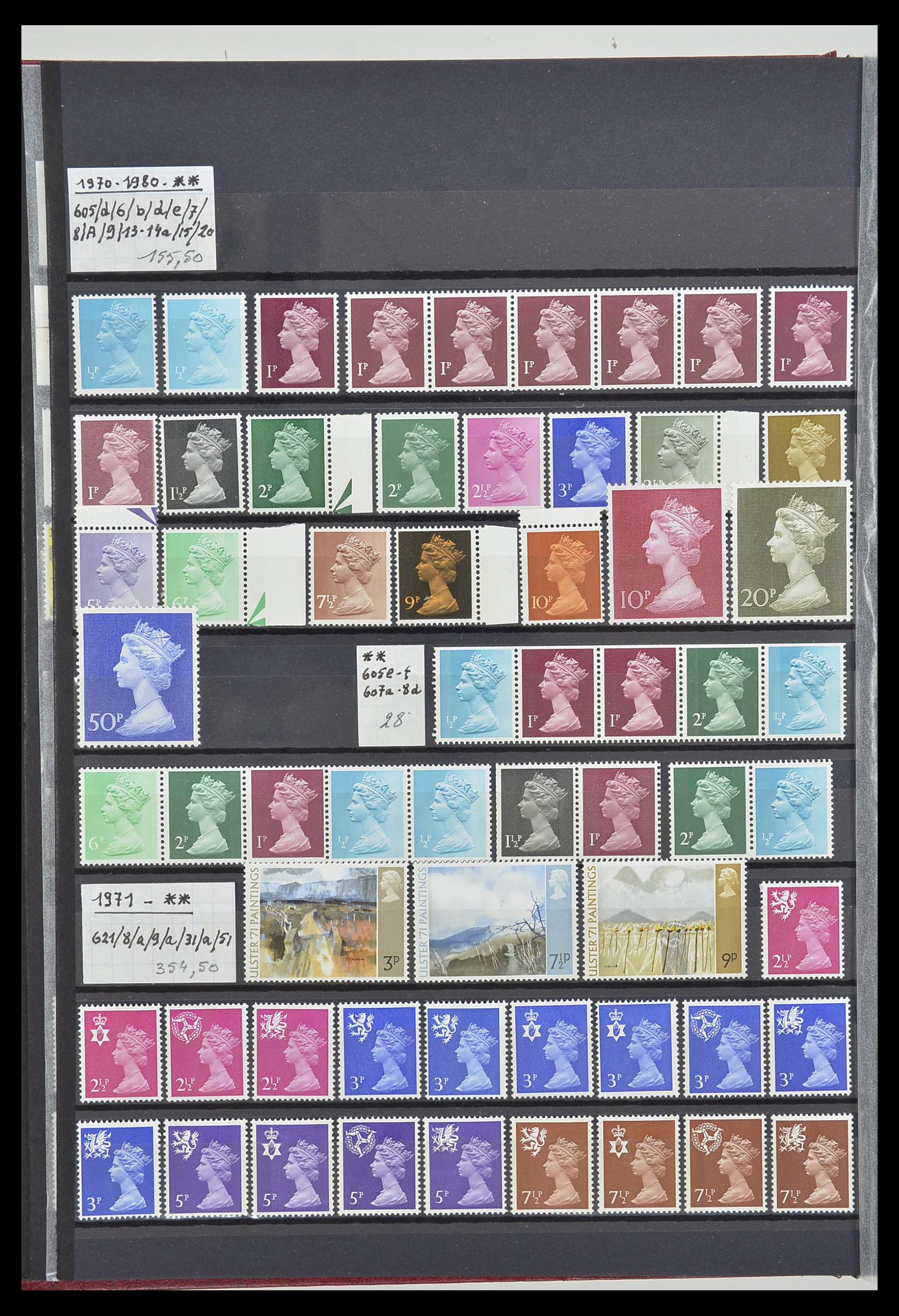 33802 010 - Postzegelverzameling 33802 Engeland 1963-1994.